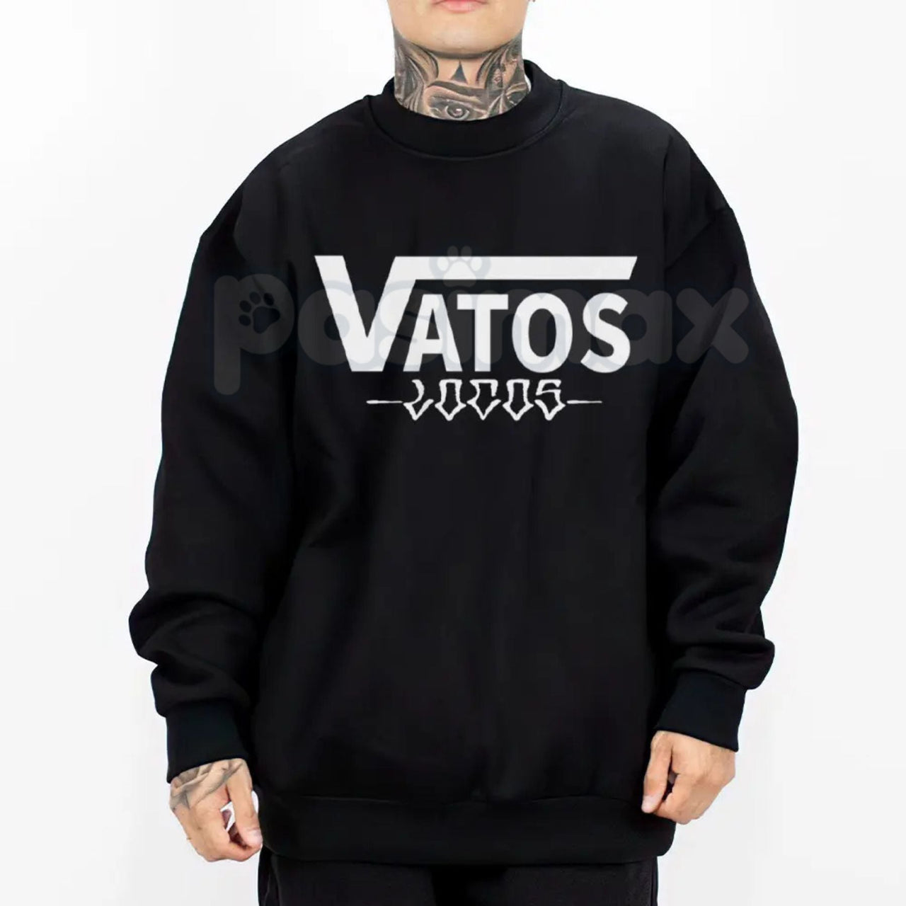 Chicano Clothing Vatos Loc Forever El Gallo Negro – Lowrider Oversized Graphic Tee, Heavy Sweatshirt & Hoodie