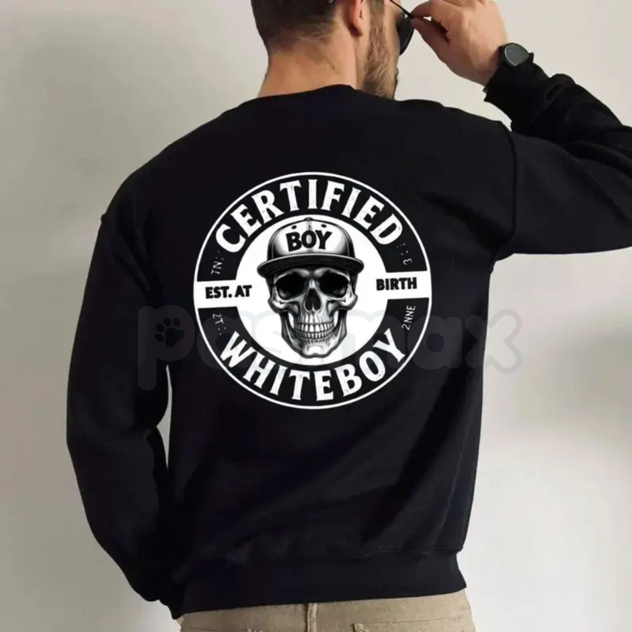 Certified Whiteboy Shirt – Skull Graphic Streetwear Hoodie, Urban Aesthetic Sweatshirt & T-Shirt