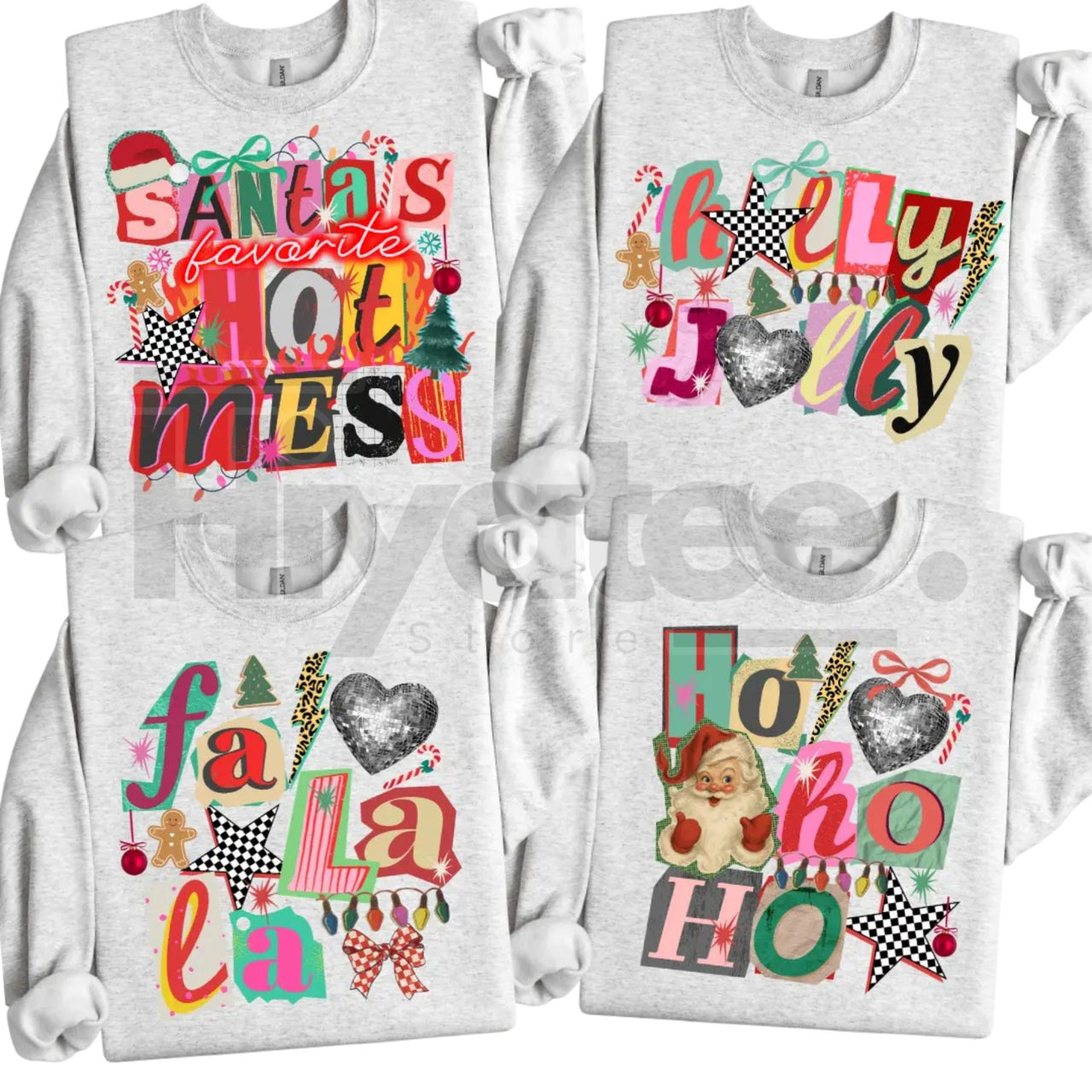 Preppy Girl Collage Y2K Retro Crewneck