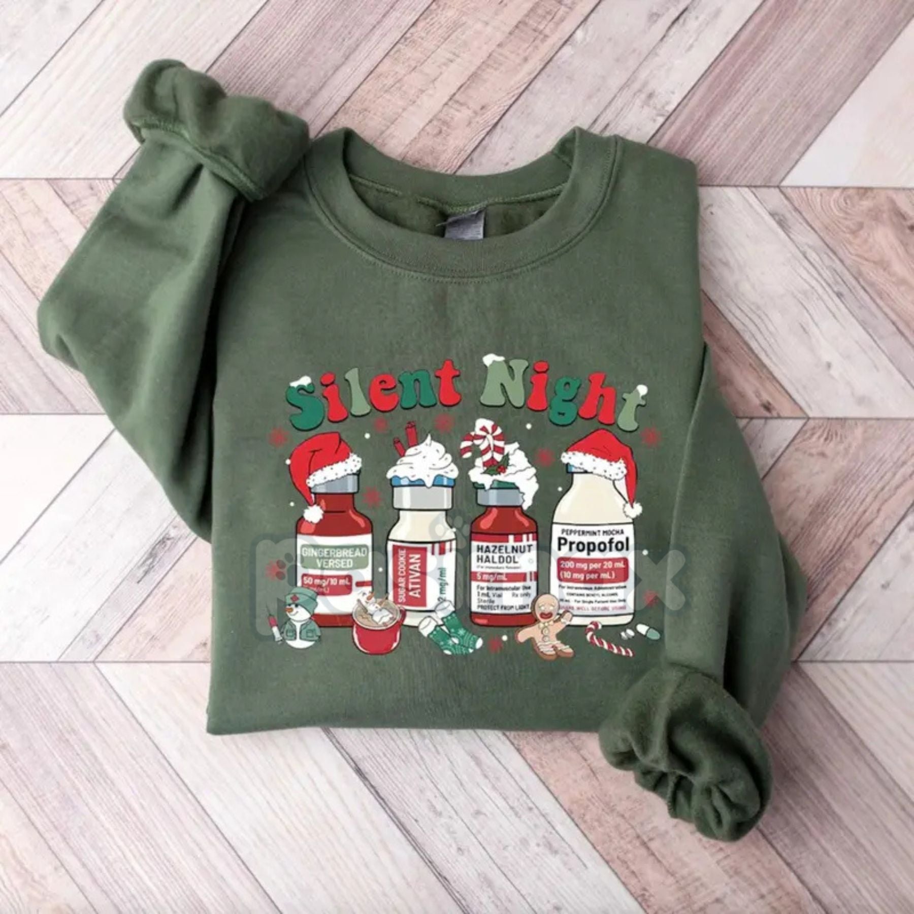 Medical Staff Holiday Hustle Sweatshirt – Funny 