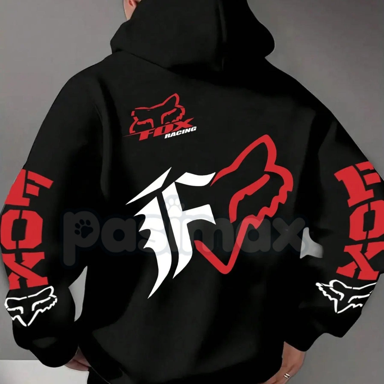 Fox Racing Inspired Vintage Graphic Hoodie – Retro Motocross Lifestyle Pullover, MTB Streetwear, Unisex Action Sports Apparel
