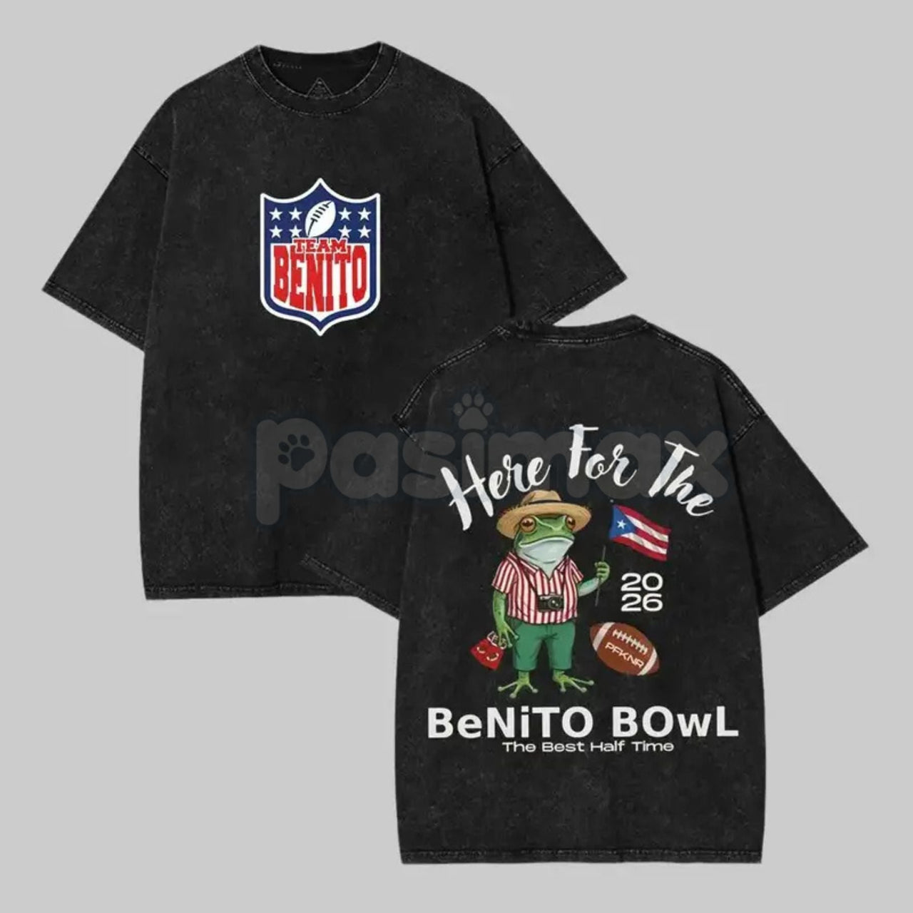 Benito Bowl 2026 Vintage Washed Graphic Tee – Retro Music Event Inspired Streetwear