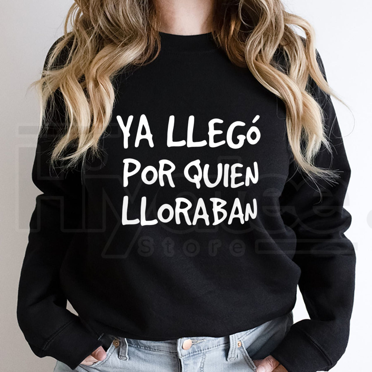 Ya Llego Por Quien Lloraban Spanish Quote Shirt: Funny Sarcastic Long Sleeve Tee