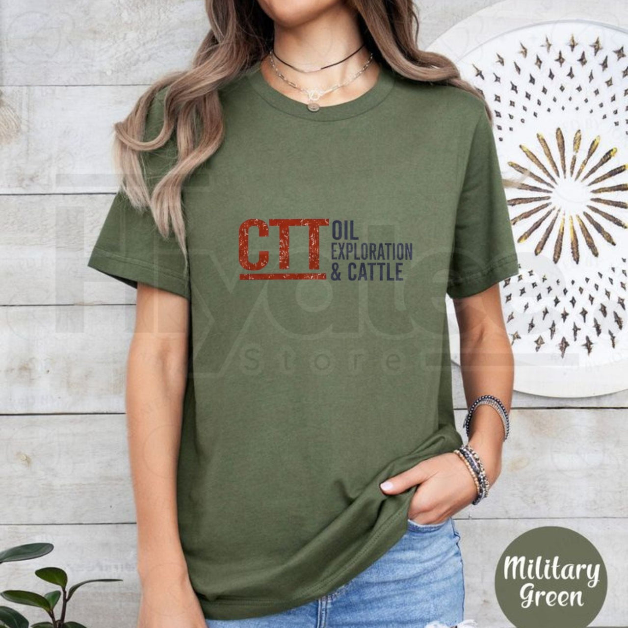 CTT Oil Exploration & Cattle – Oilfield Ranch Graphic Tee