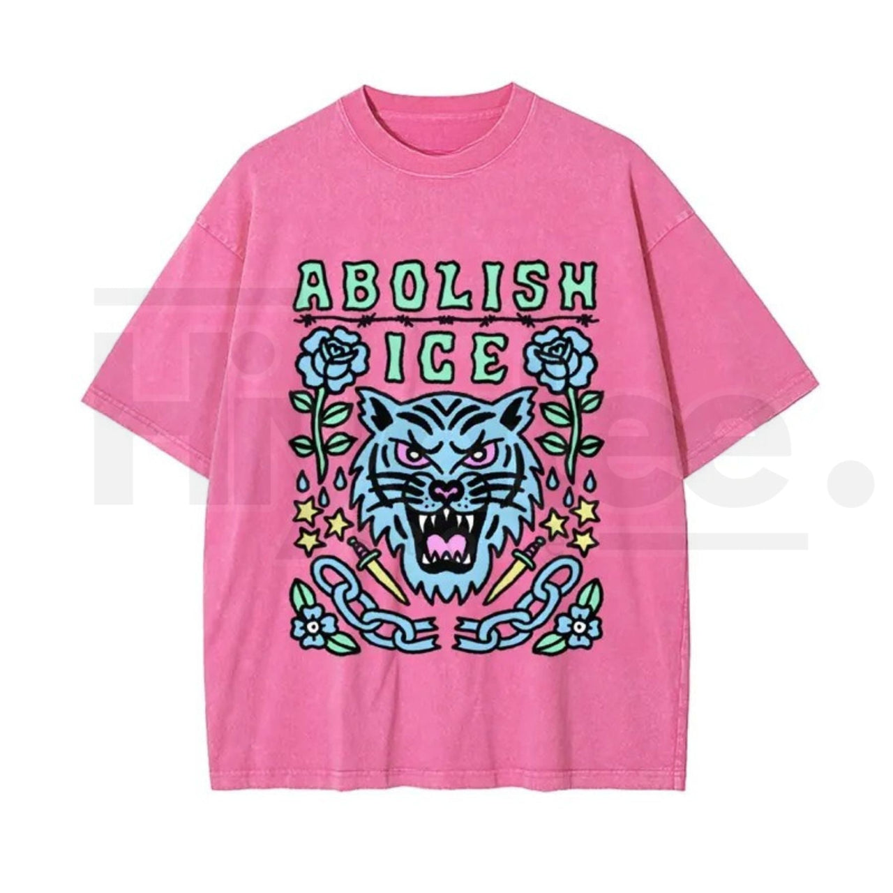 Statement Graphic Vintage Washed T-Shirt – Bold Satirical Cotton Unisex Tee