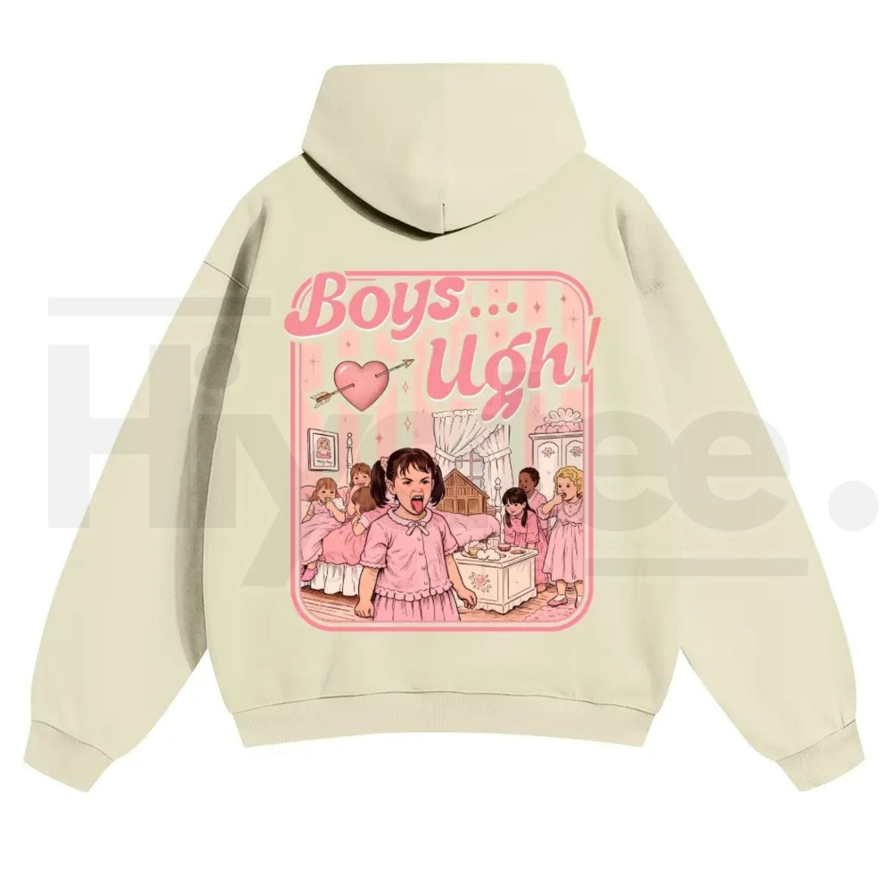 Unisex “Boys...Ugh!” 90s Movie Quote Hoodie – Funny Valentine's Streetwear Pullover, Retro Y2K Aesthetic Graphic Hoodie