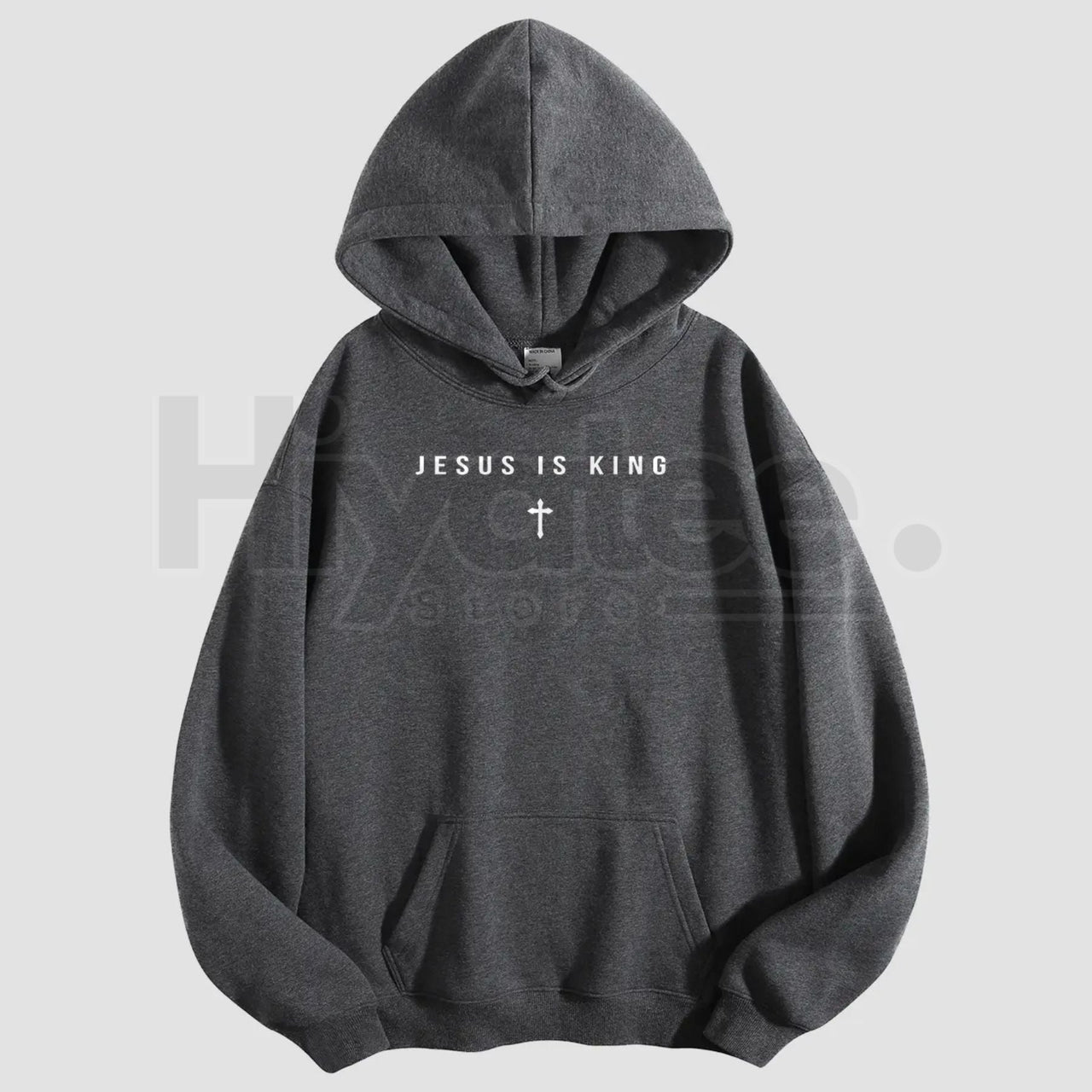 Men's Jesus Is King Cross Graphic Hoodie