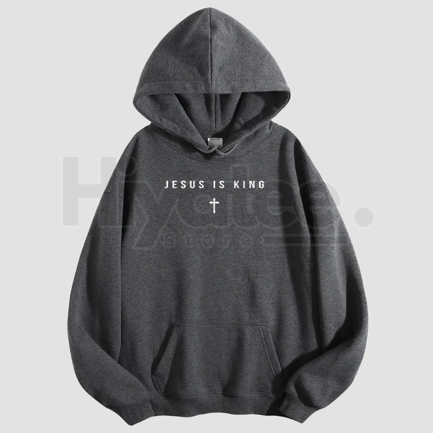 Men's Jesus Is King Cross Graphic Hoodie