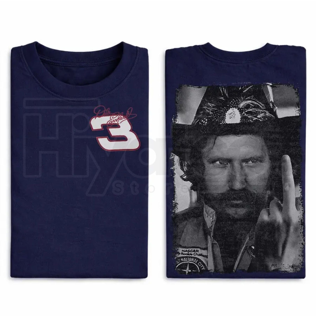 Vintage Racing Rebel Gesture T-Shirt – Retro Motorsport Fan Graphic Tee, Unisex Cotton Shirt