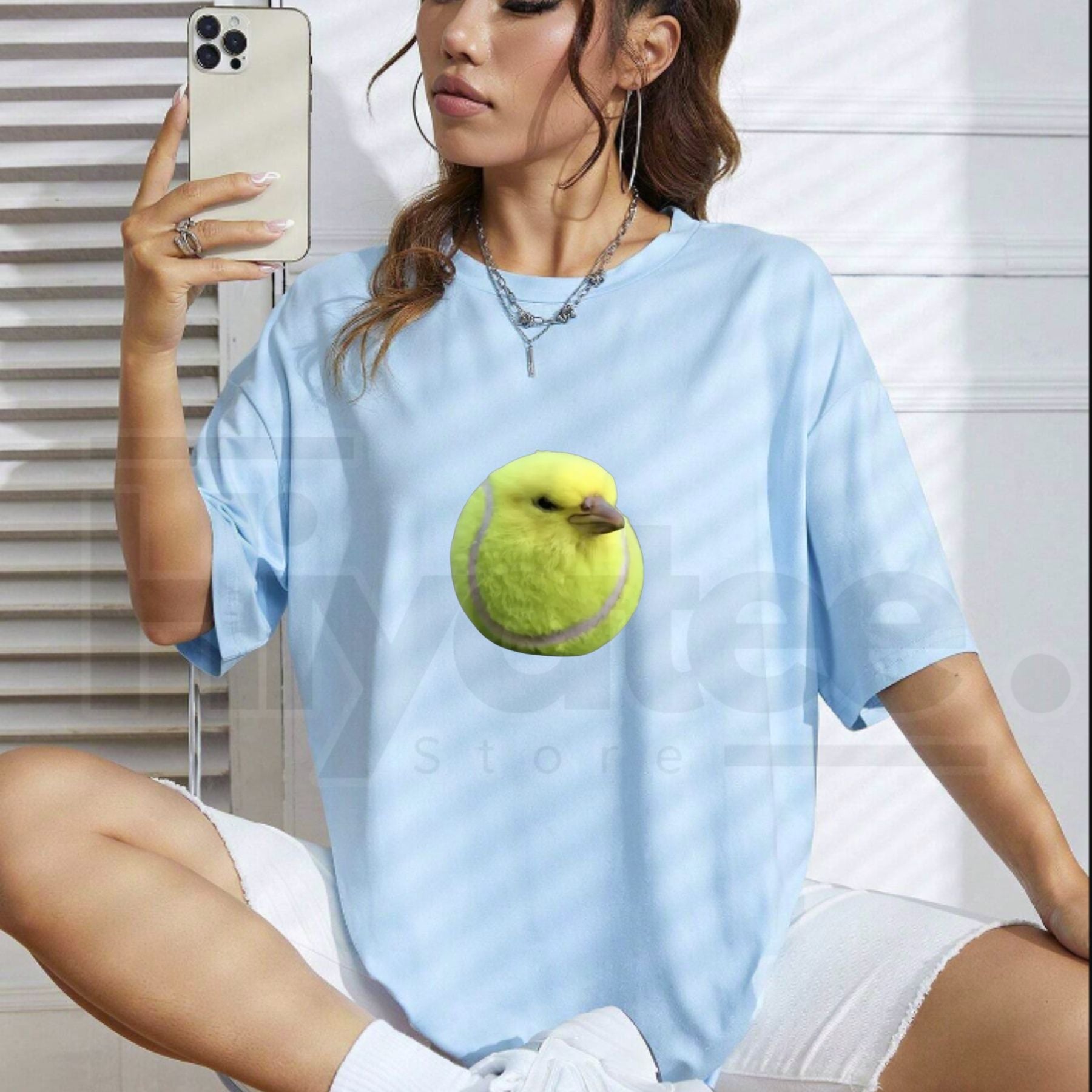 Silly Tennis Bird Meme – Brainrot Gen Z Graphic