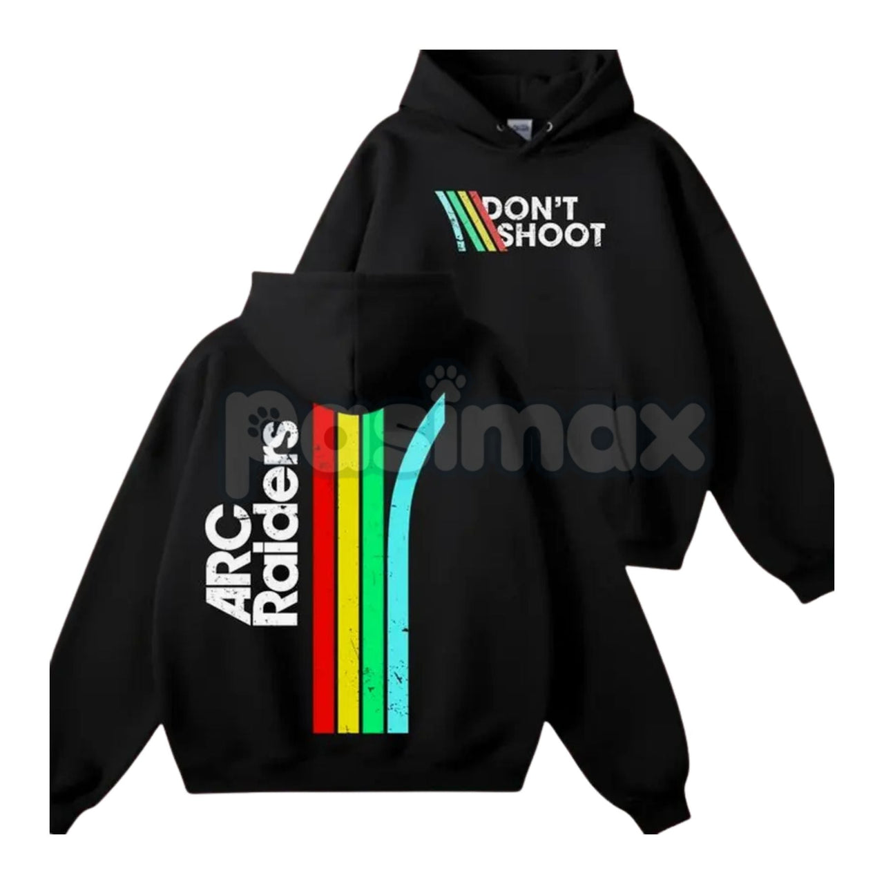 Don’t Shoot ARC Gaming 2-Side Hoodie – First Responder Roleplay Statement Pullover, Unique Gaming Apparel, Unisex