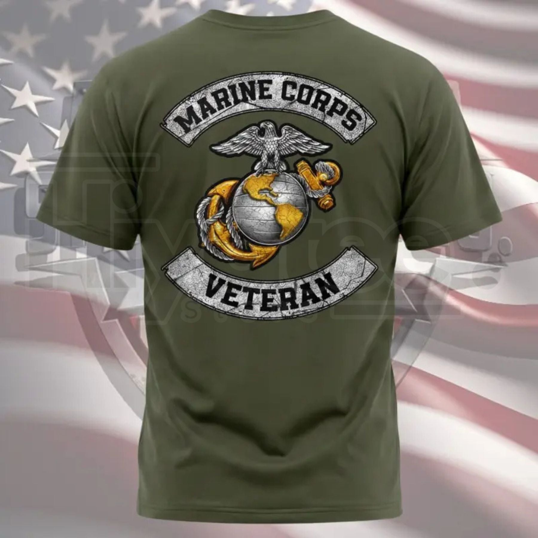 American Veteran Patriotic T-Shirt – Premium Military Tribute Graphic Tee