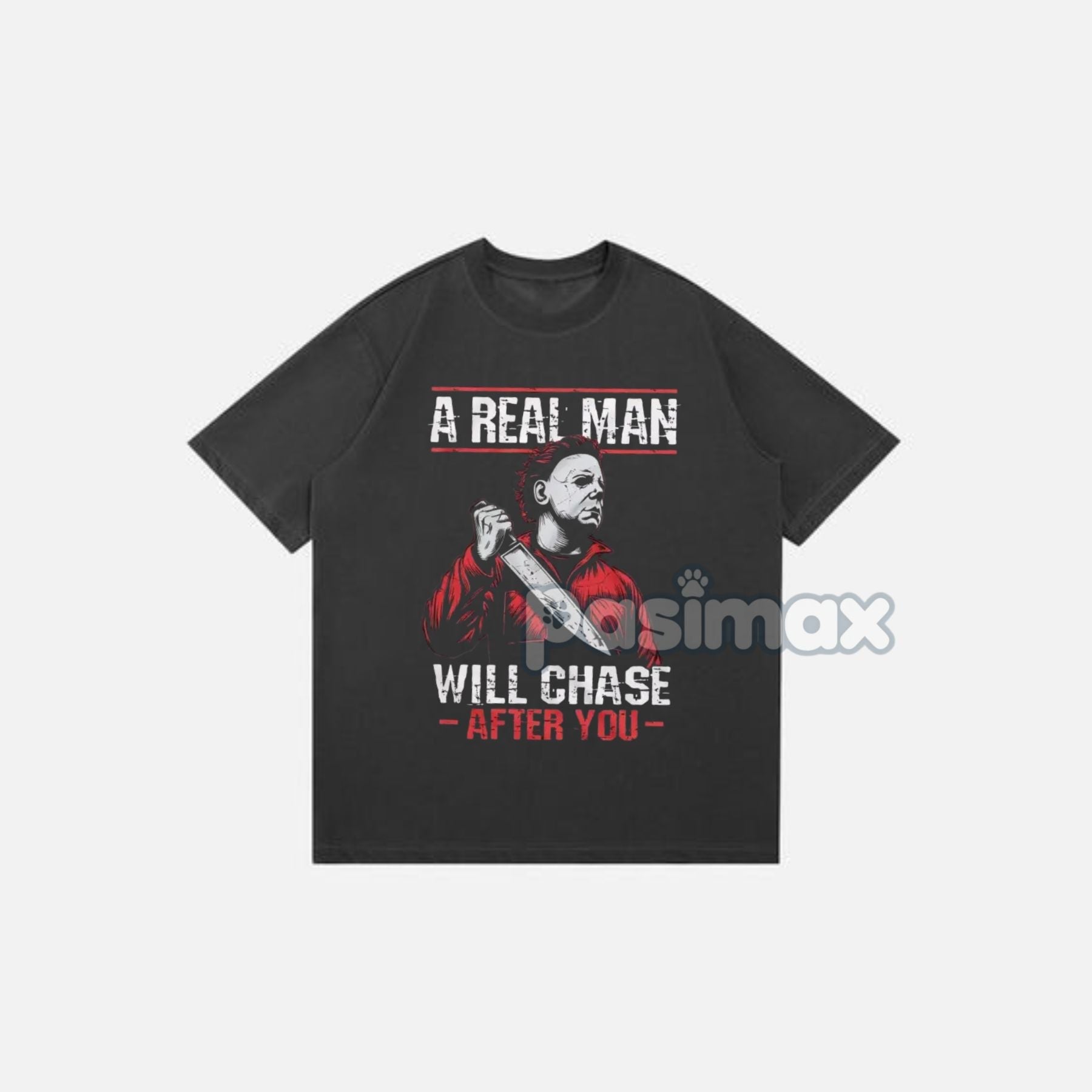 Scary Halloween Horror Movie T-Shirt - Serial Killer Graphic Tee For Him, Men's Apparel