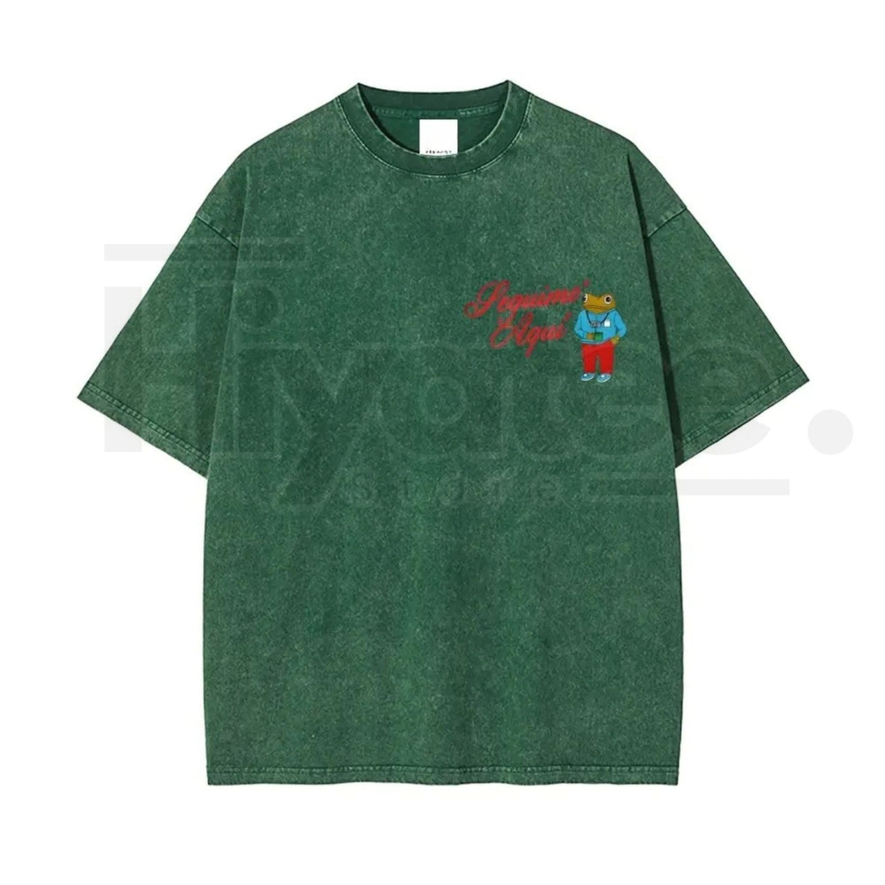 Seguimo Aqui Sapo Concho Vintage Washed Tee – DTMF Inspired Puerto Rican Reggaeton Streetwear