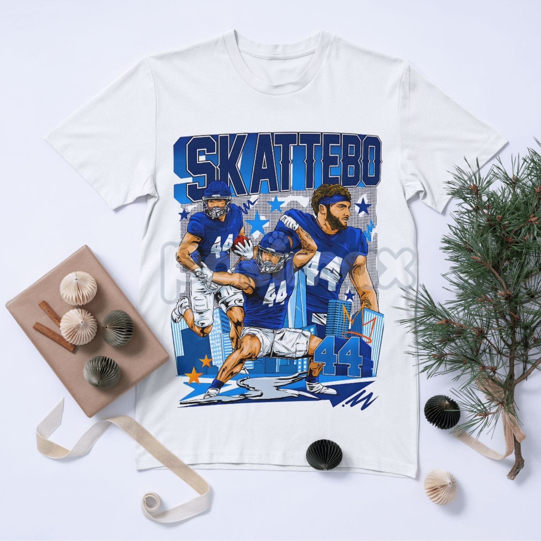 Cam Skattebo New York Giants Graphic T-Shirt - ASU Sun Devils RB Rookie Tee, 