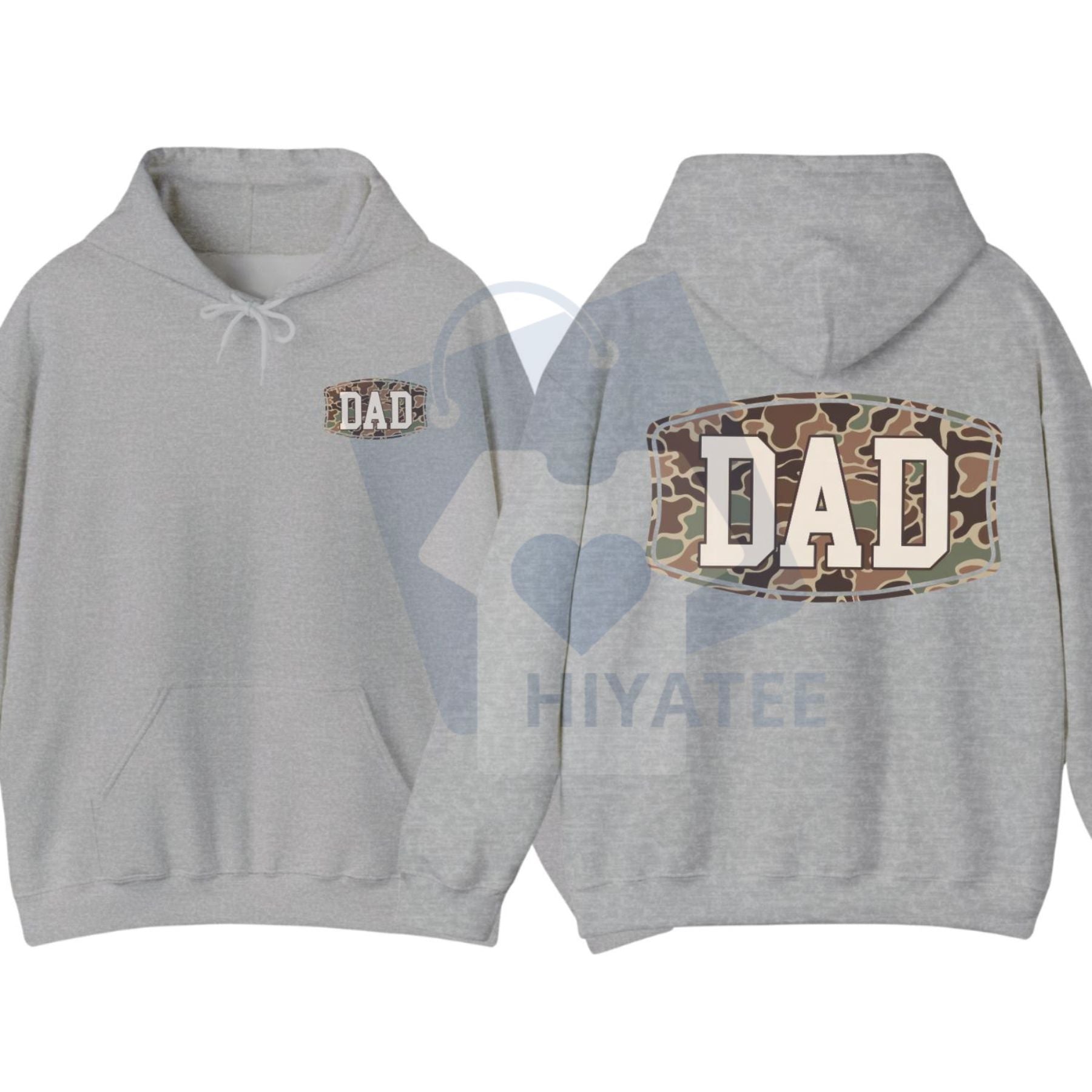 Camo Dad 2-Sided Hoodie – Funny Camouflage Graphic Pullover