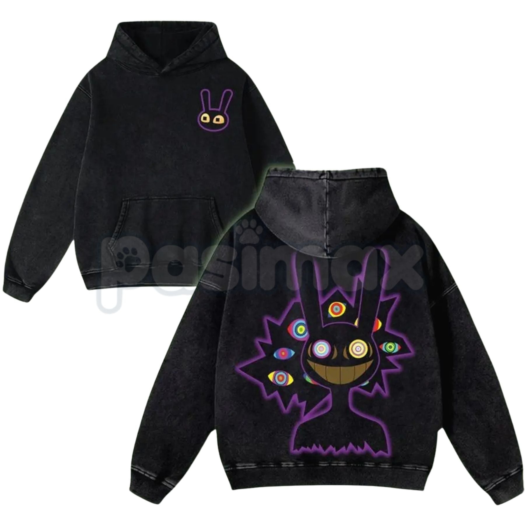 Jax v3 The Amazing Digital Circus Washed T-Shirt – Vintage Graphic Menswear, Gift for TADC Fans