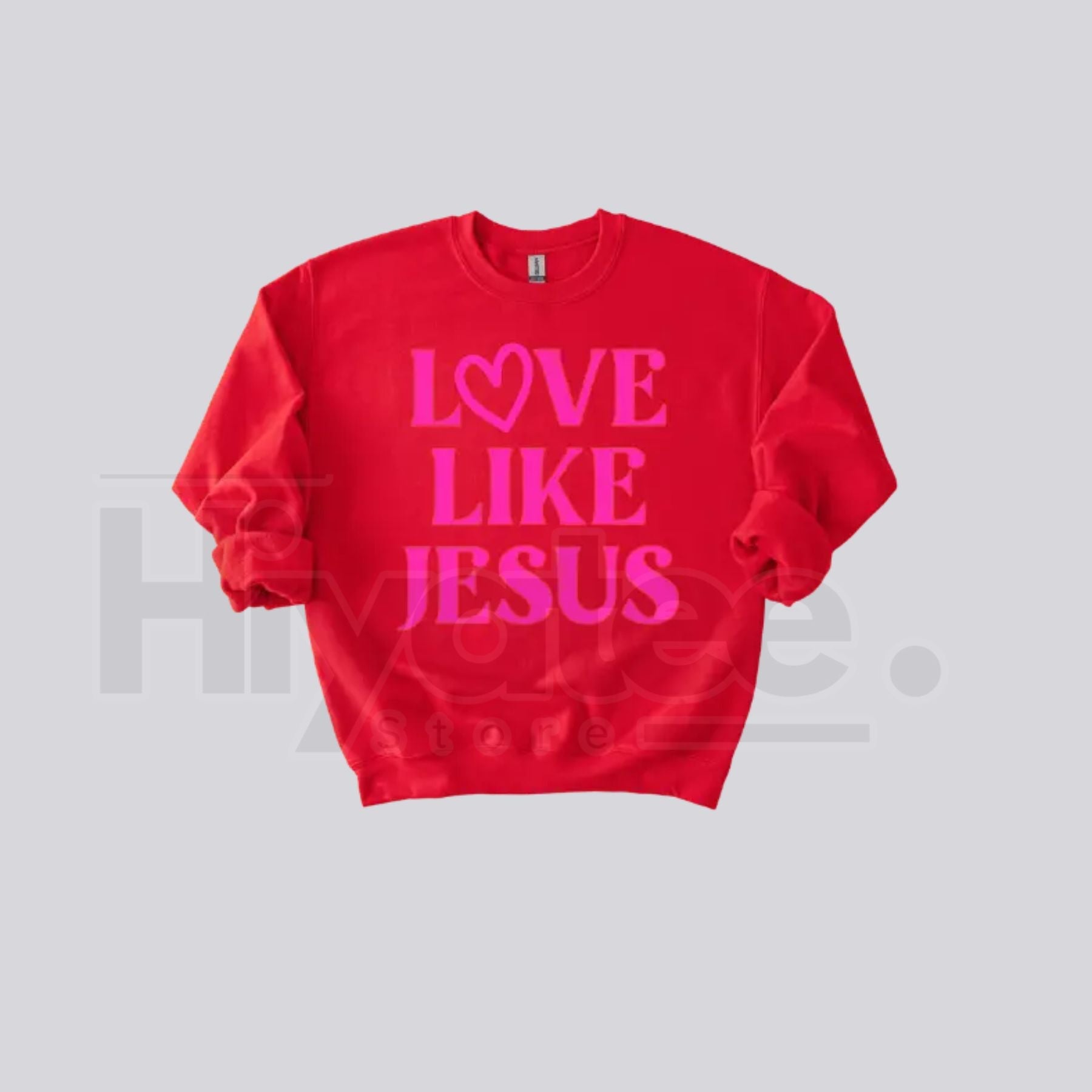 Love Like Jesus Valentine’s Day Sweatshirt: Aesthetic Christian Crewneck