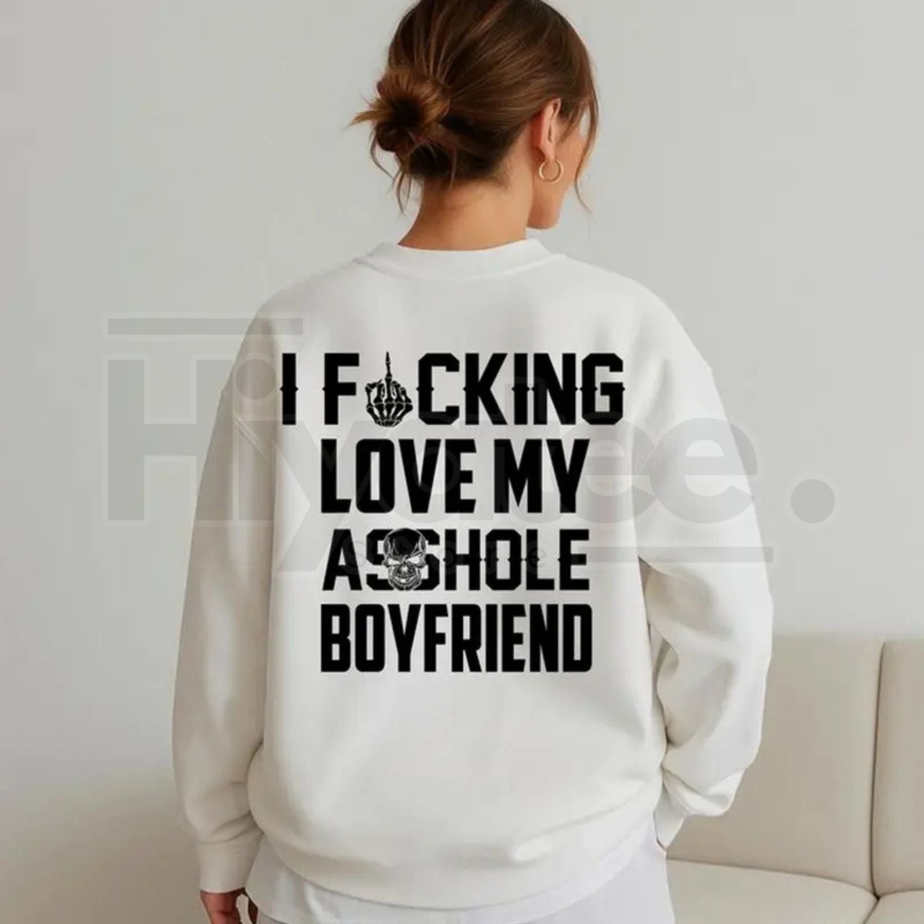 I Love My Boyfriend Shirt QTU: Cute Couple Slogan Tee, Valentine's Day or Anniversary Gift for Girlfriend, I Heart My BF Top