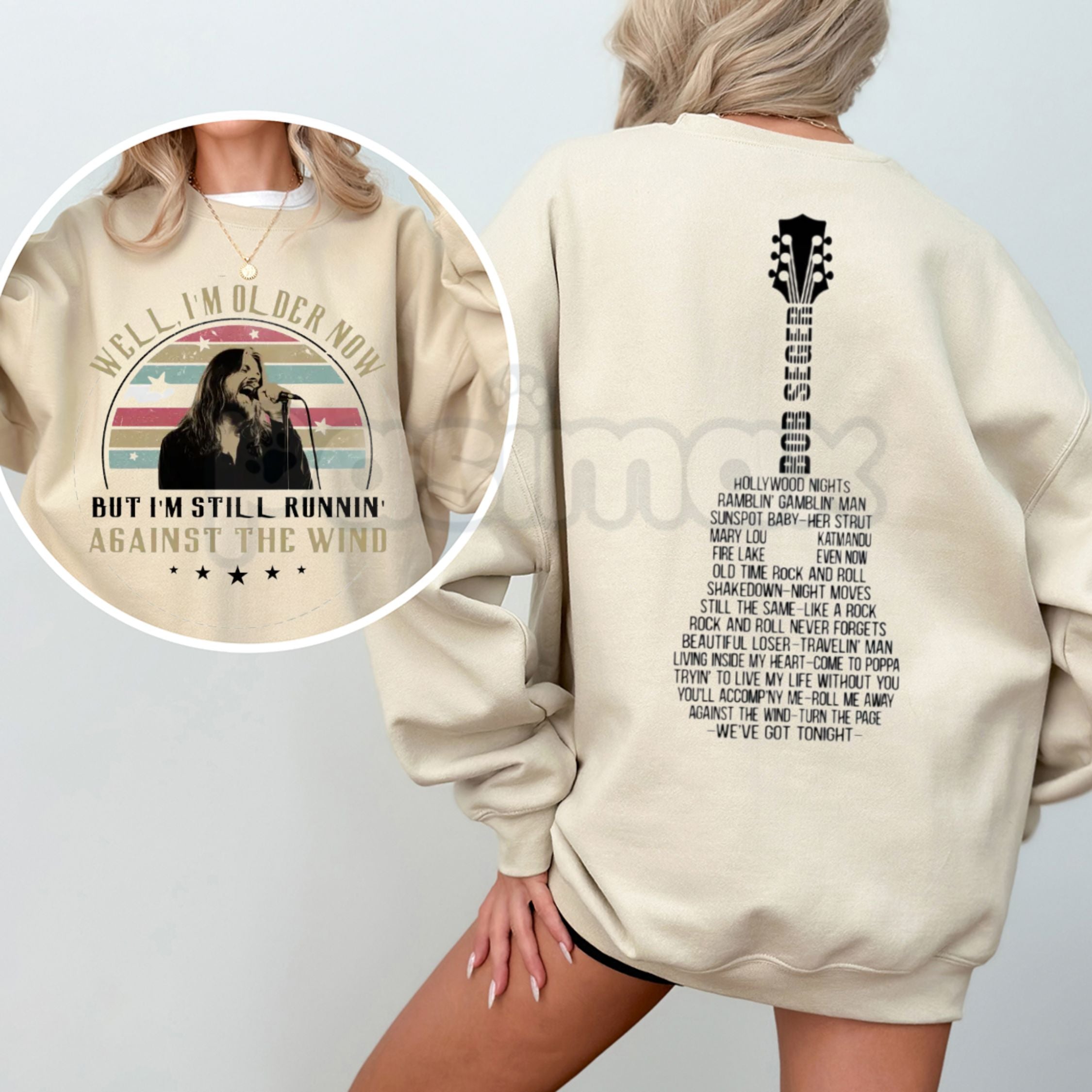 Bob Seger Vintage Quotes Sweatshirt | Two-Sided 