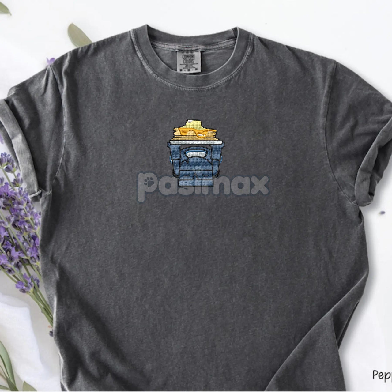 Embroidered Mini Pekka Pancake Comfort Colors T-Shirt – Funny Gaming Tee
