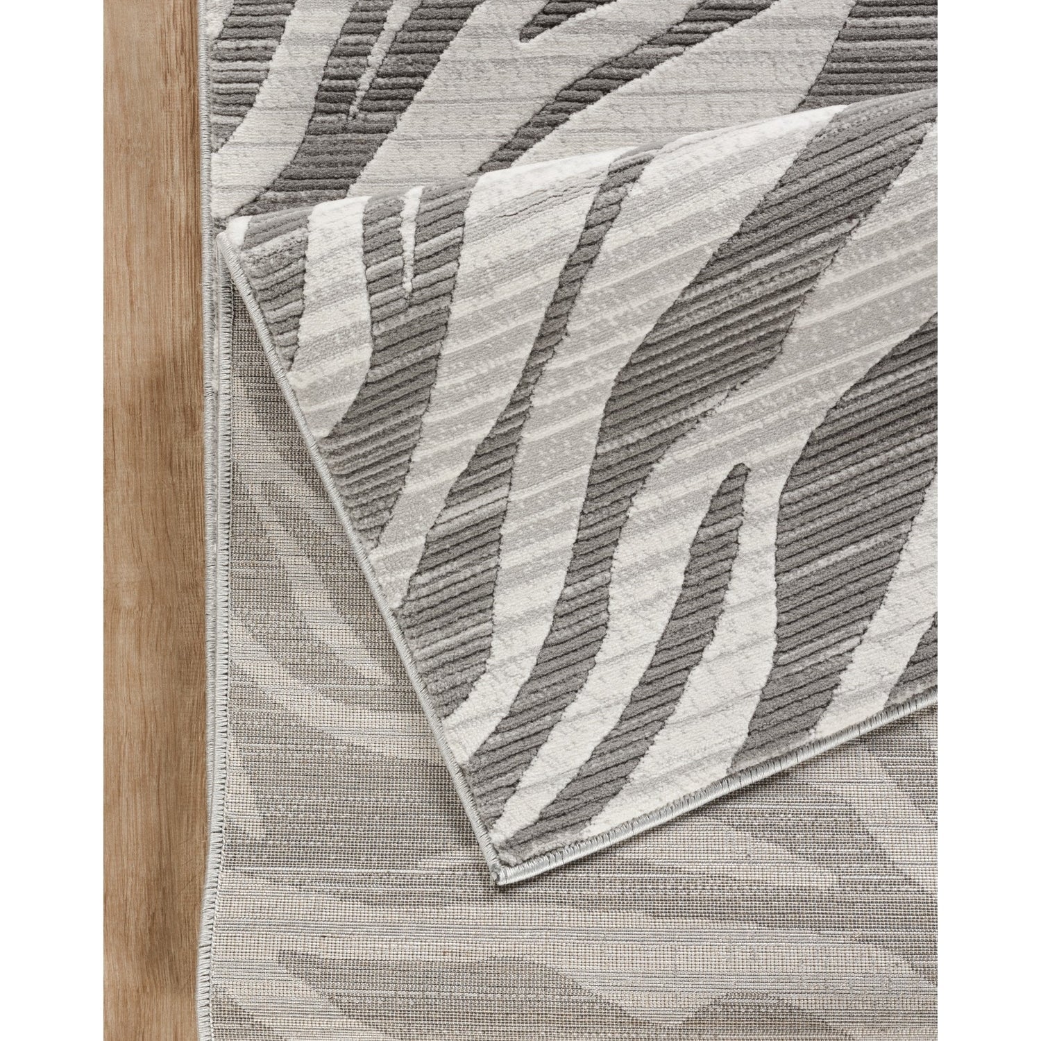 Geometrix GC_DIM1008 Gray 7 ft. 10 in. x 10 ft. 6 in. Contemporary Area Rug with Geometric 3D Effect