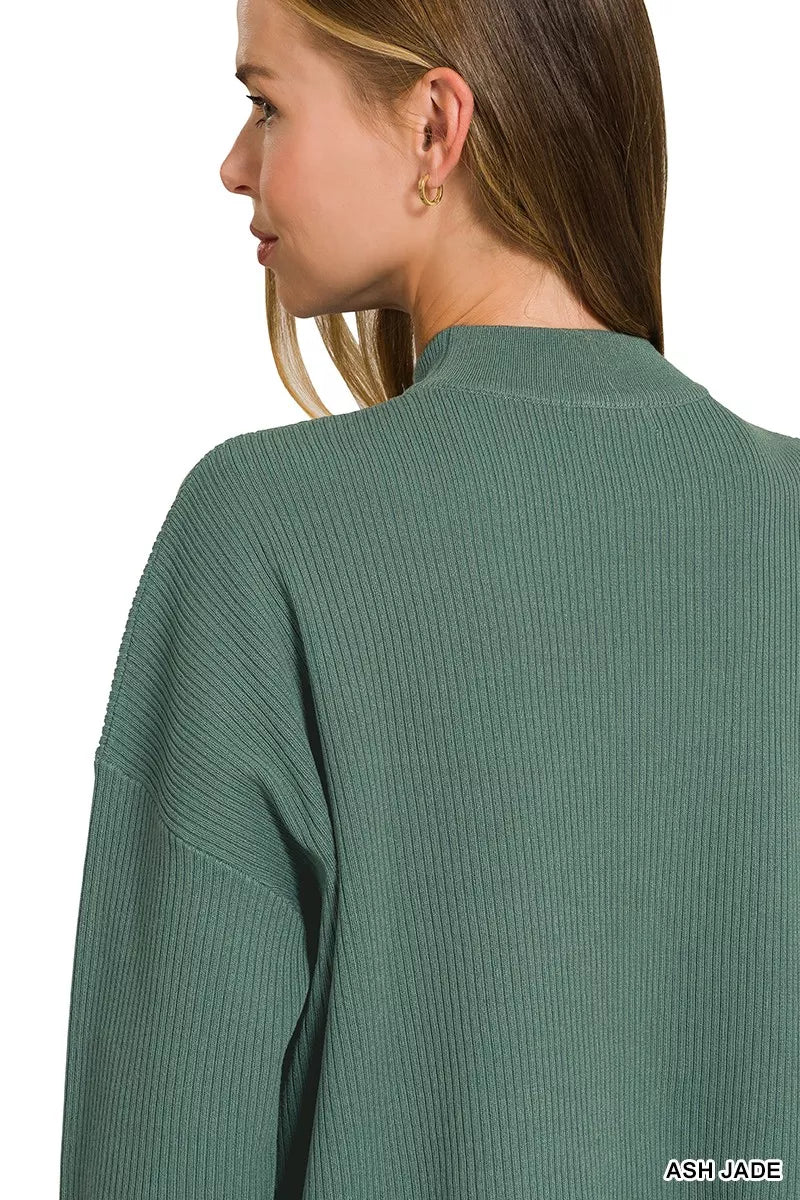 Zenana Viscose Sweater Top & Pants Set