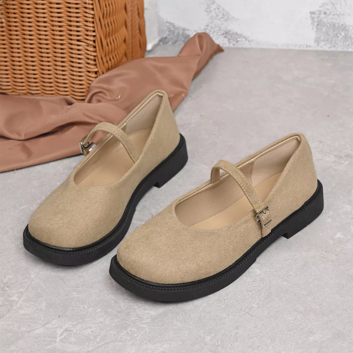 Round Toe Slip-Ons
