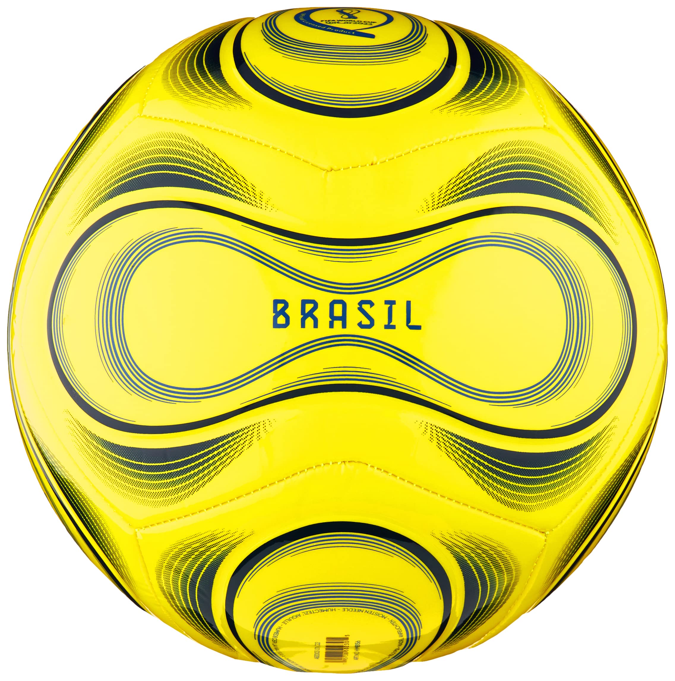 adidas Unisex-Adult Official World Cup Club Soccer Ball Bright Yellow/Dark Blue/Blue 5