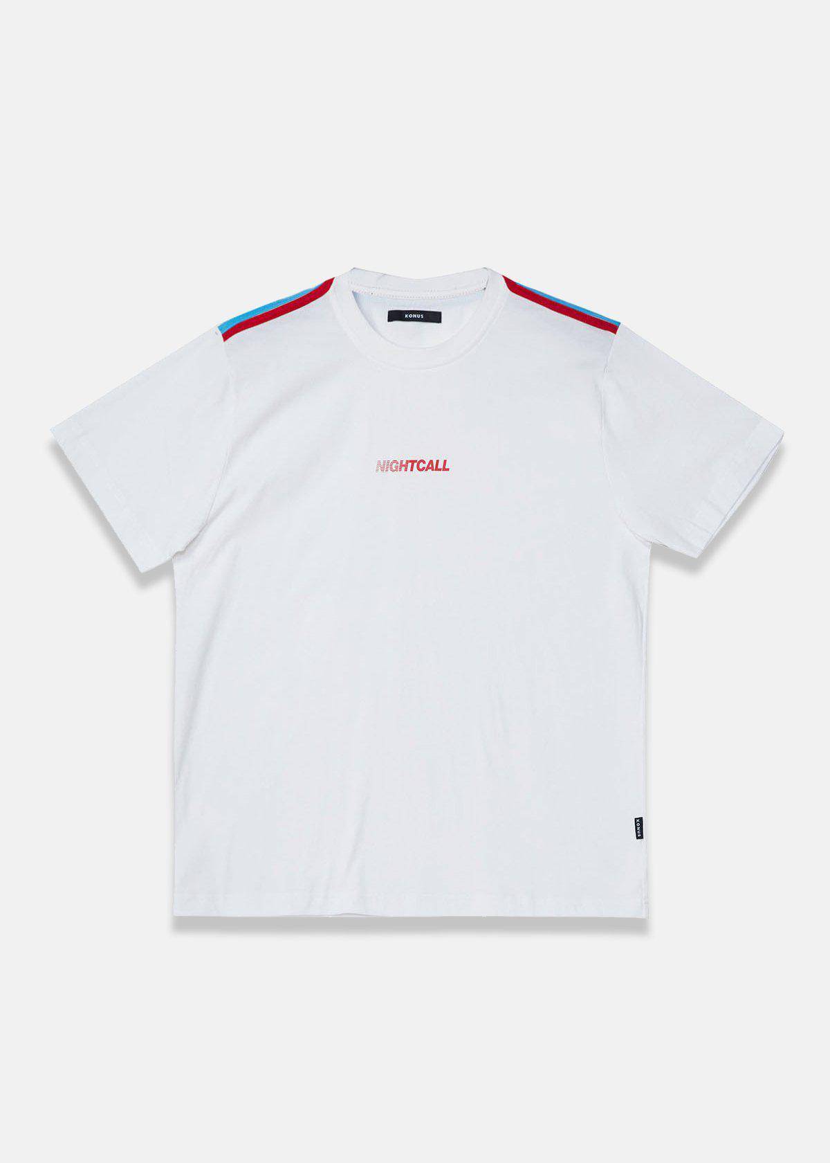 Konus Men's Shoulder Tape Nightcall Tee in White