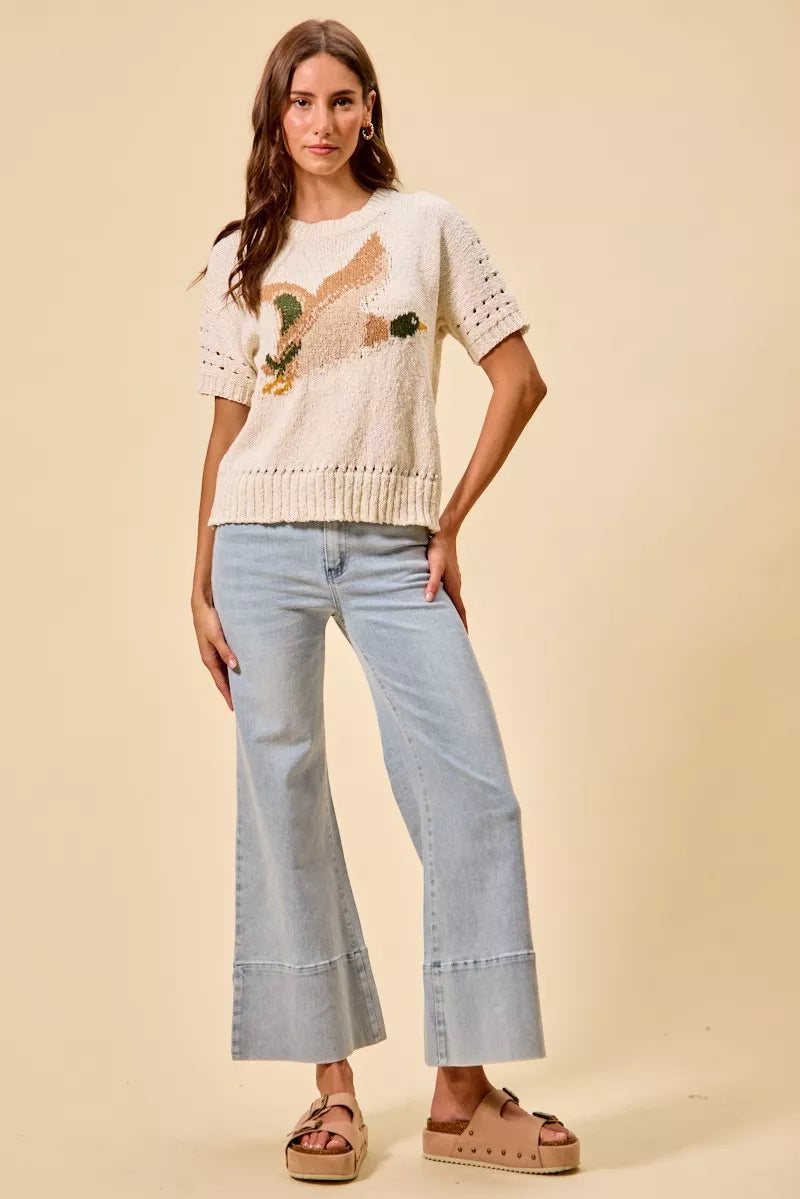 SO ME Flying Duck Sweater Top