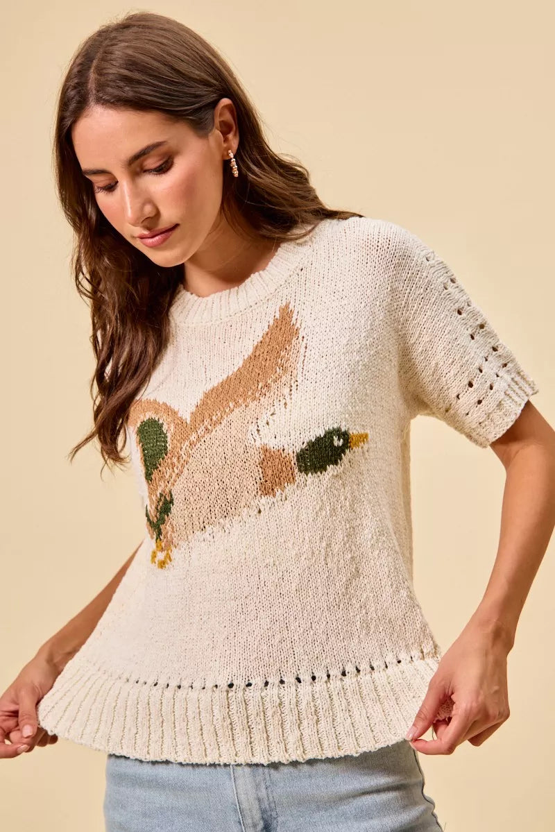 SO ME Flying Duck Sweater Top
