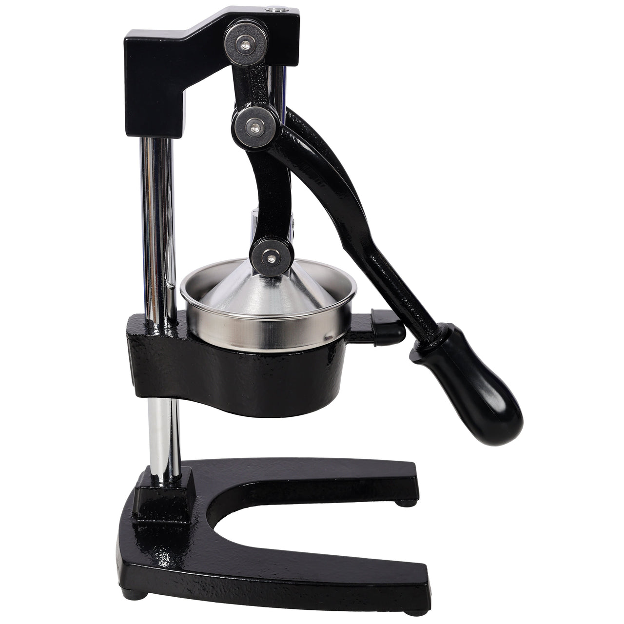 Cast Iron Citrus Juicer , Extra-Large Commercial Grade Manual Hand Press , Heavy Duty Countertop Squeezer for Fresh Orange Juice,Black Color