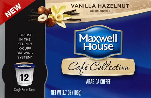 Maxwell House Vanilla Hazelnut Medium Roast K-Cup Coffee Pods (12 Count)