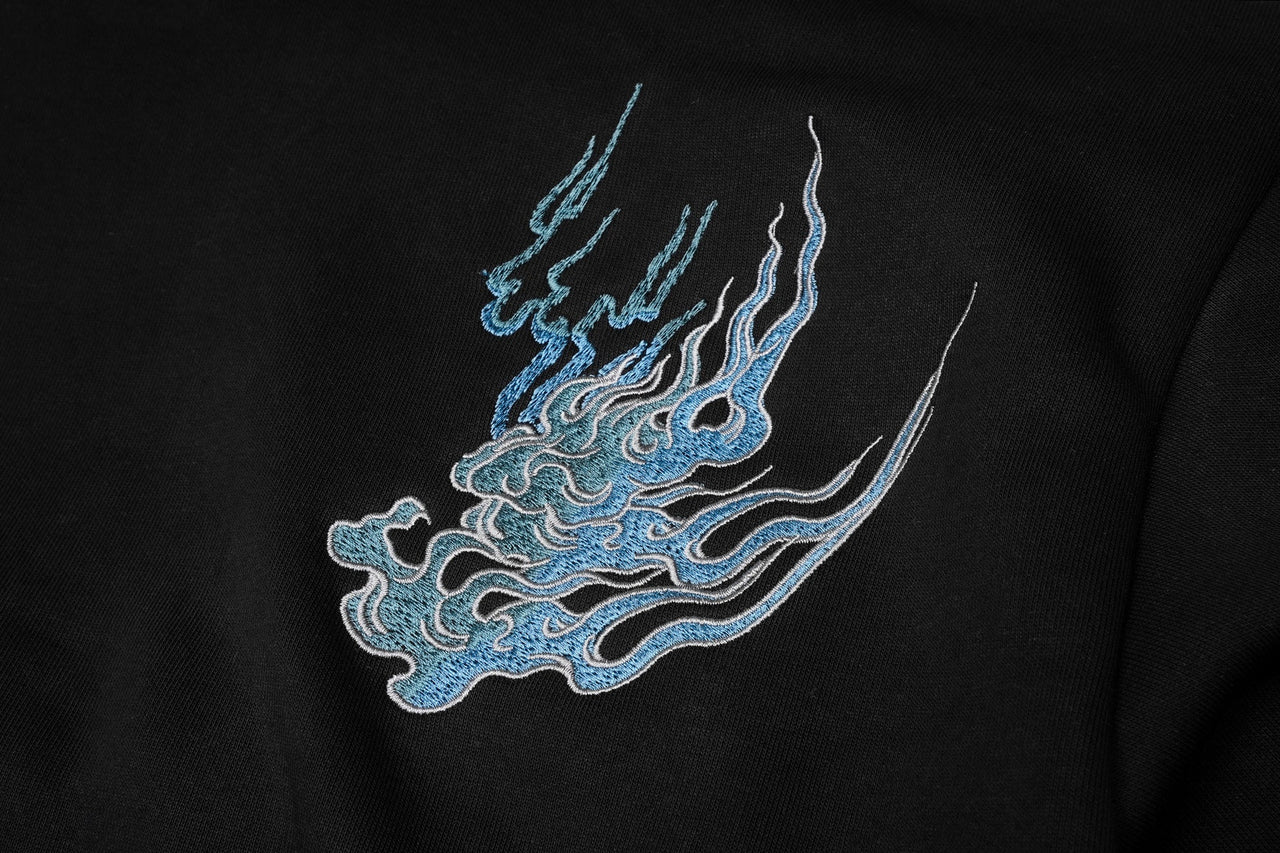 KH9817 Flaming White Tiger Hoodie