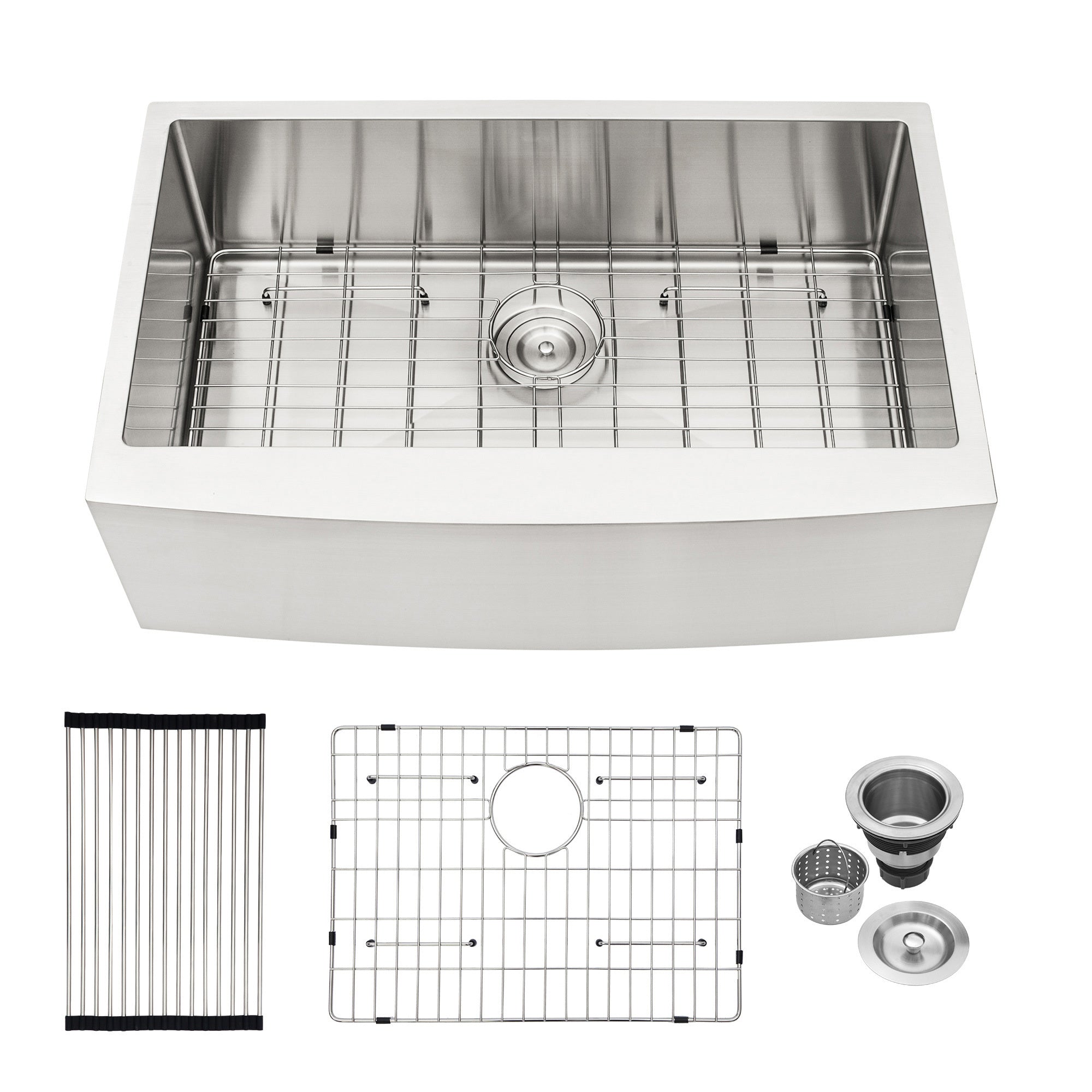 33'x21'x10'Farmhouse Apron Single Bowl Stainless Steel Kitchen Sink