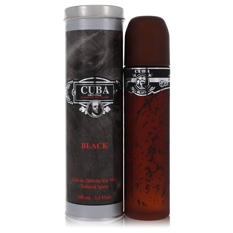 Cuba Black Eau de Toilette Spray 3.4 oz for Men