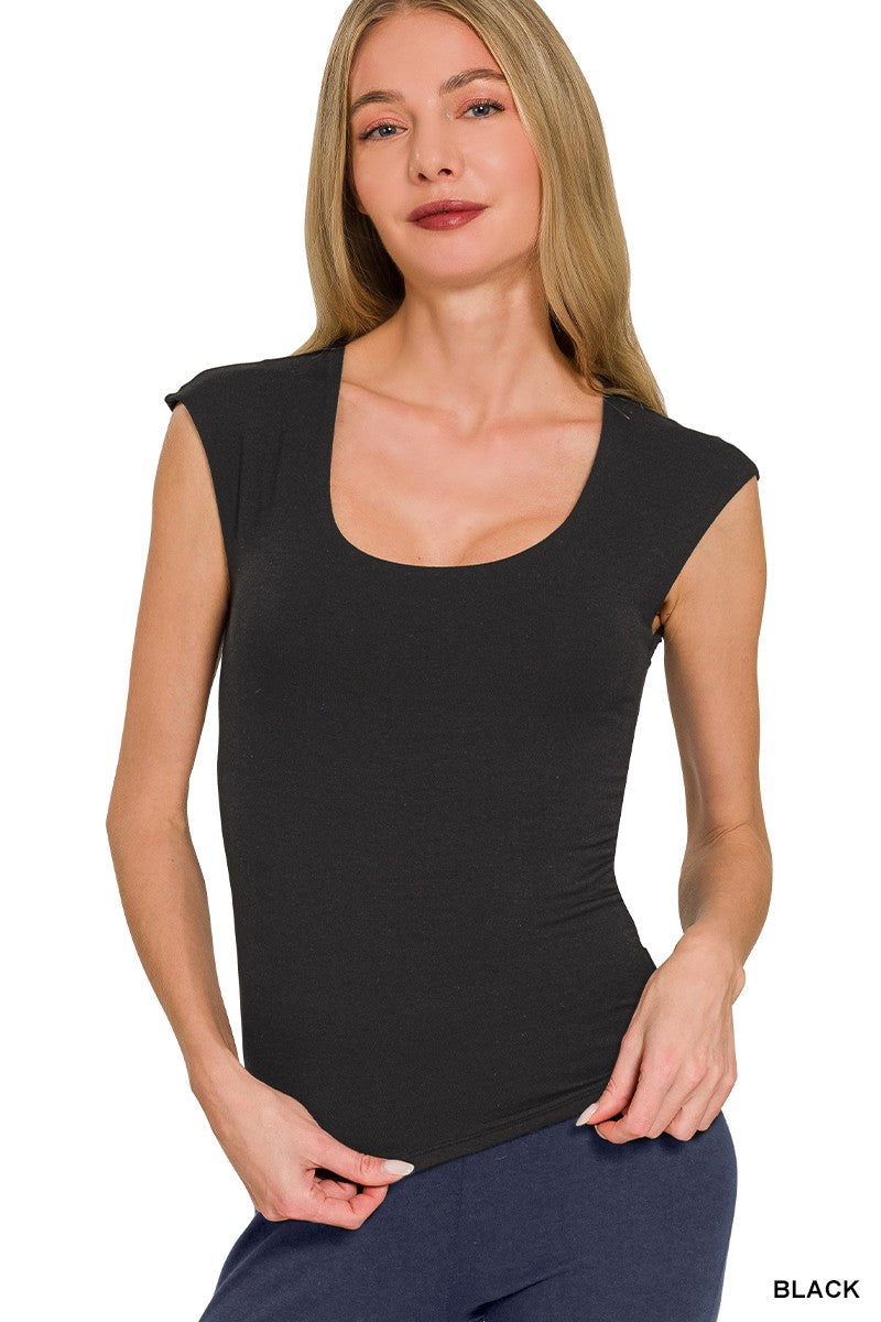 Zenana Double Layered Sleeveless Top