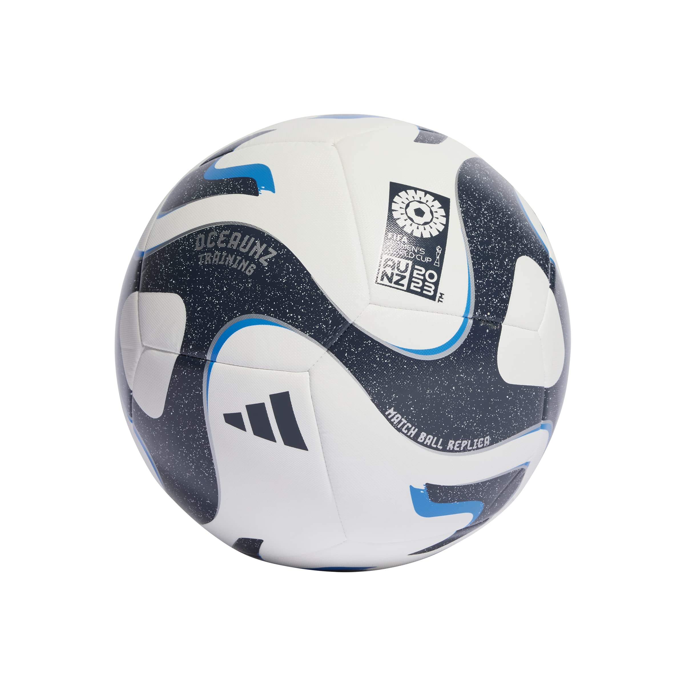 adidas Unisex-Adult Womens World Cup Training Ball White/Collegiate Navy/Bright Blue/Silver Metallic 3