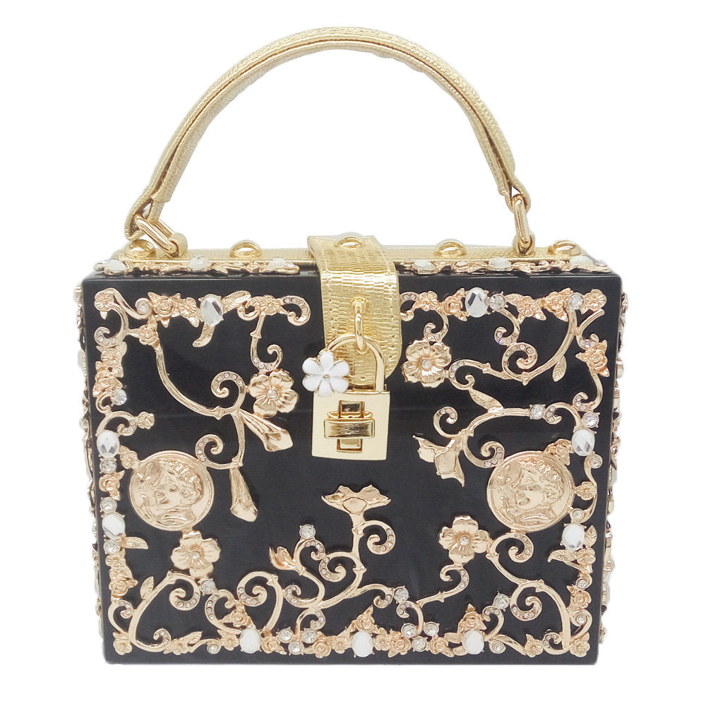 Pearl Rhinestone Bucket Bag (See size chart where applicable)