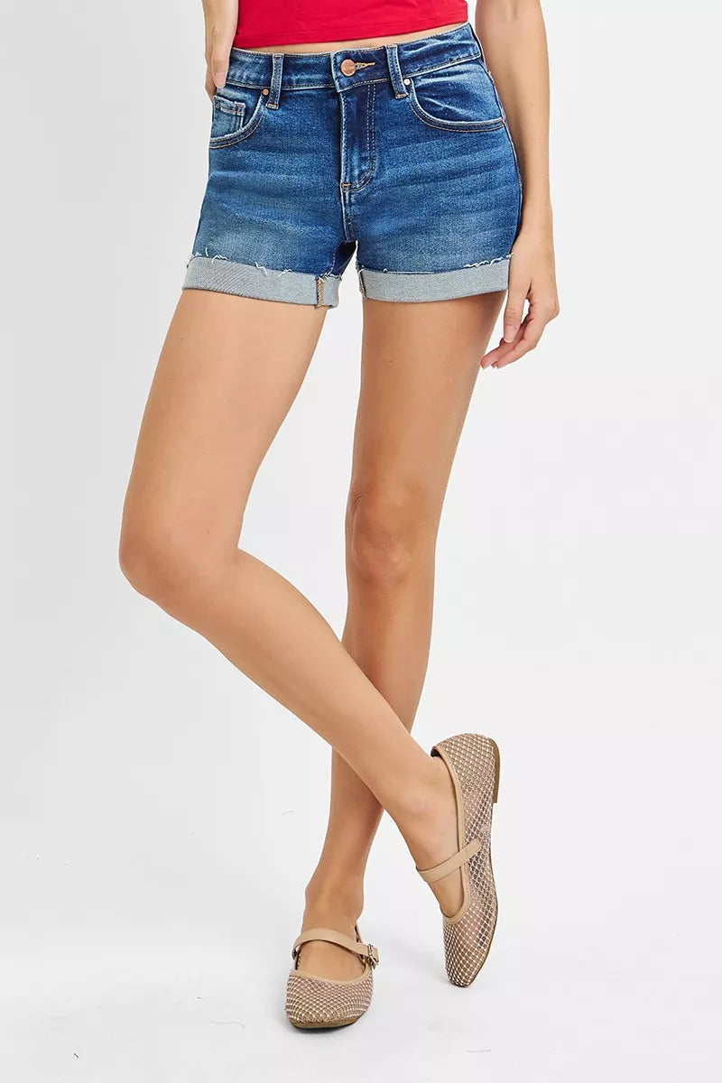RISEN Low Rise Cuffed Shorts