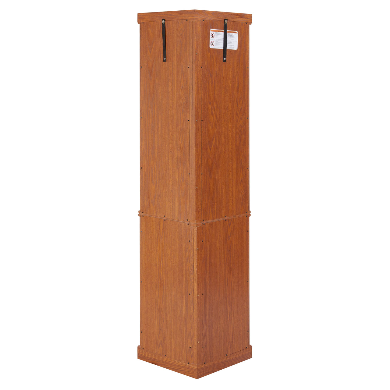 Corner Glass Cabinet Lighted Curio Cabinet Corner Display Case for Living Room, Curio Cabinet, Antique collection, Wine,Bar Glass Storage Light Included, Dark oak