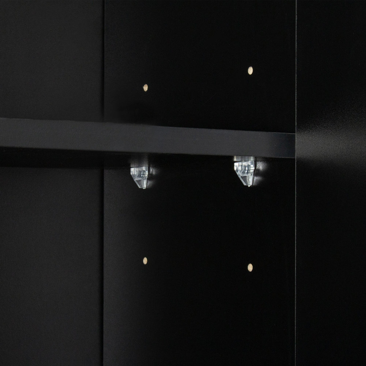 70.87' Tall Wardrobe& Kitchen Cabinet, with 6-Doors, 1-Open Shelves and 1-Drawer for bedroom,Black