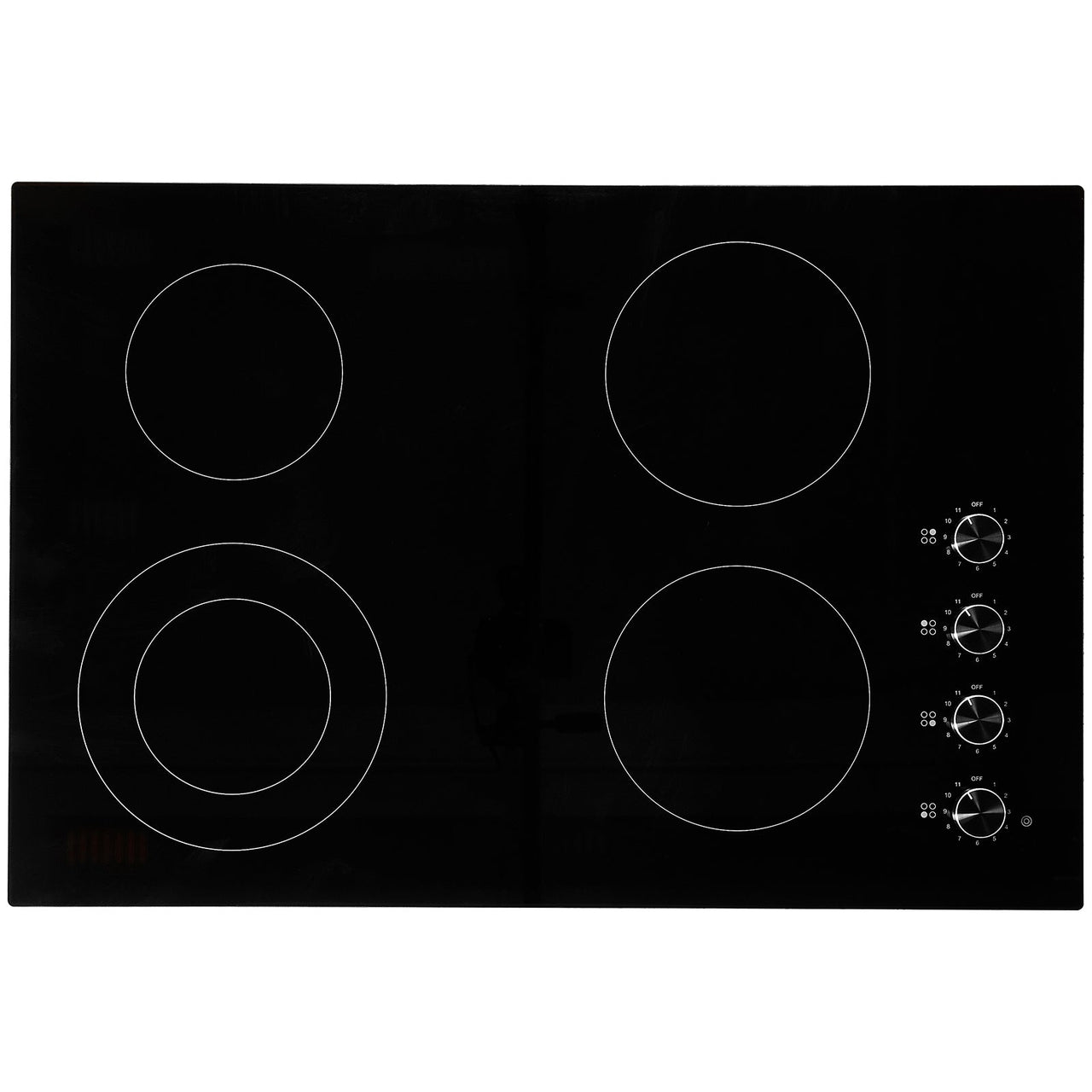 Built-in Electric Cooktop Radiant Ceramic Cooktop 4 Burners 30.3x20.5 inch