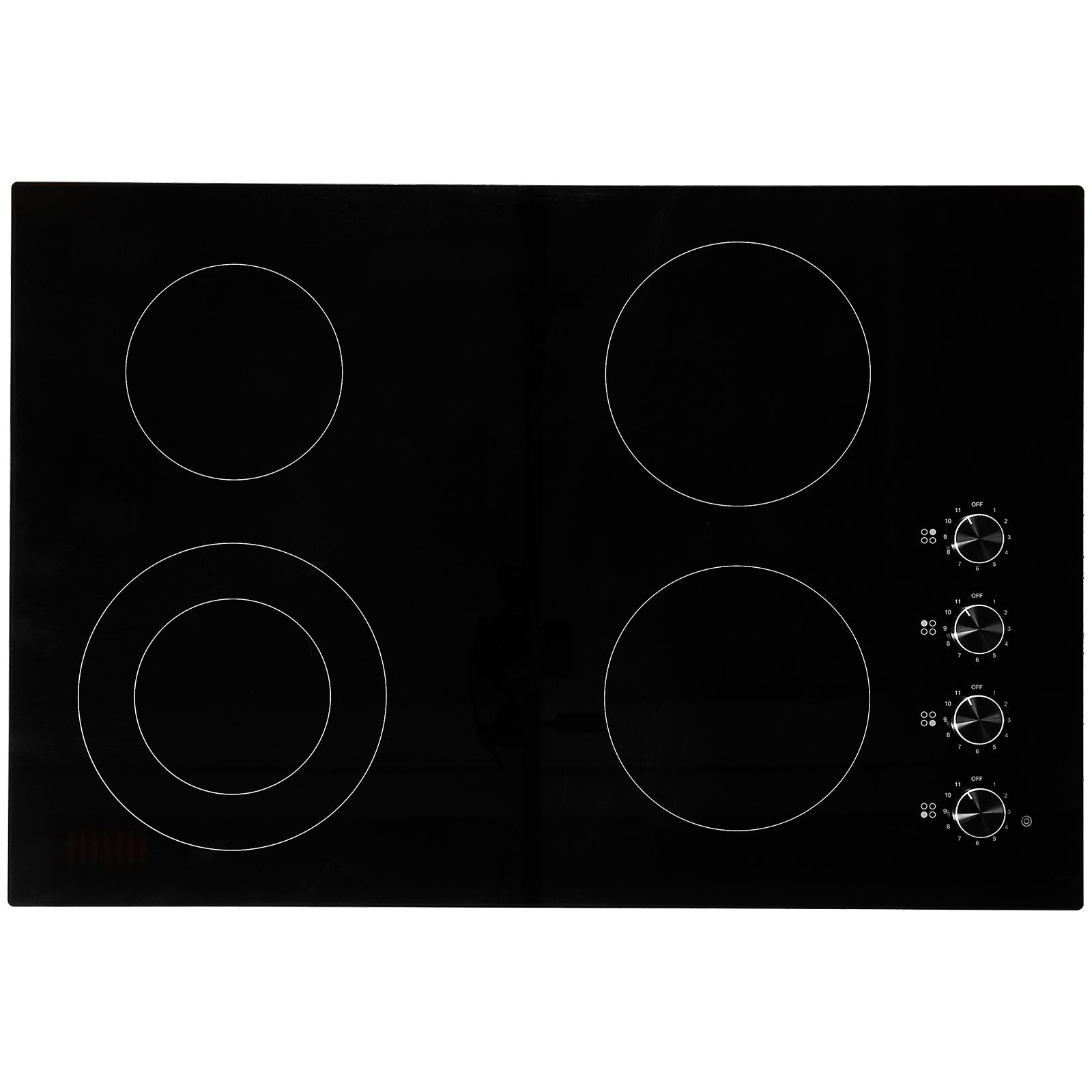 Built-in Electric Cooktop Radiant Ceramic Cooktop 4 Burners 30.3x20.5 inch
