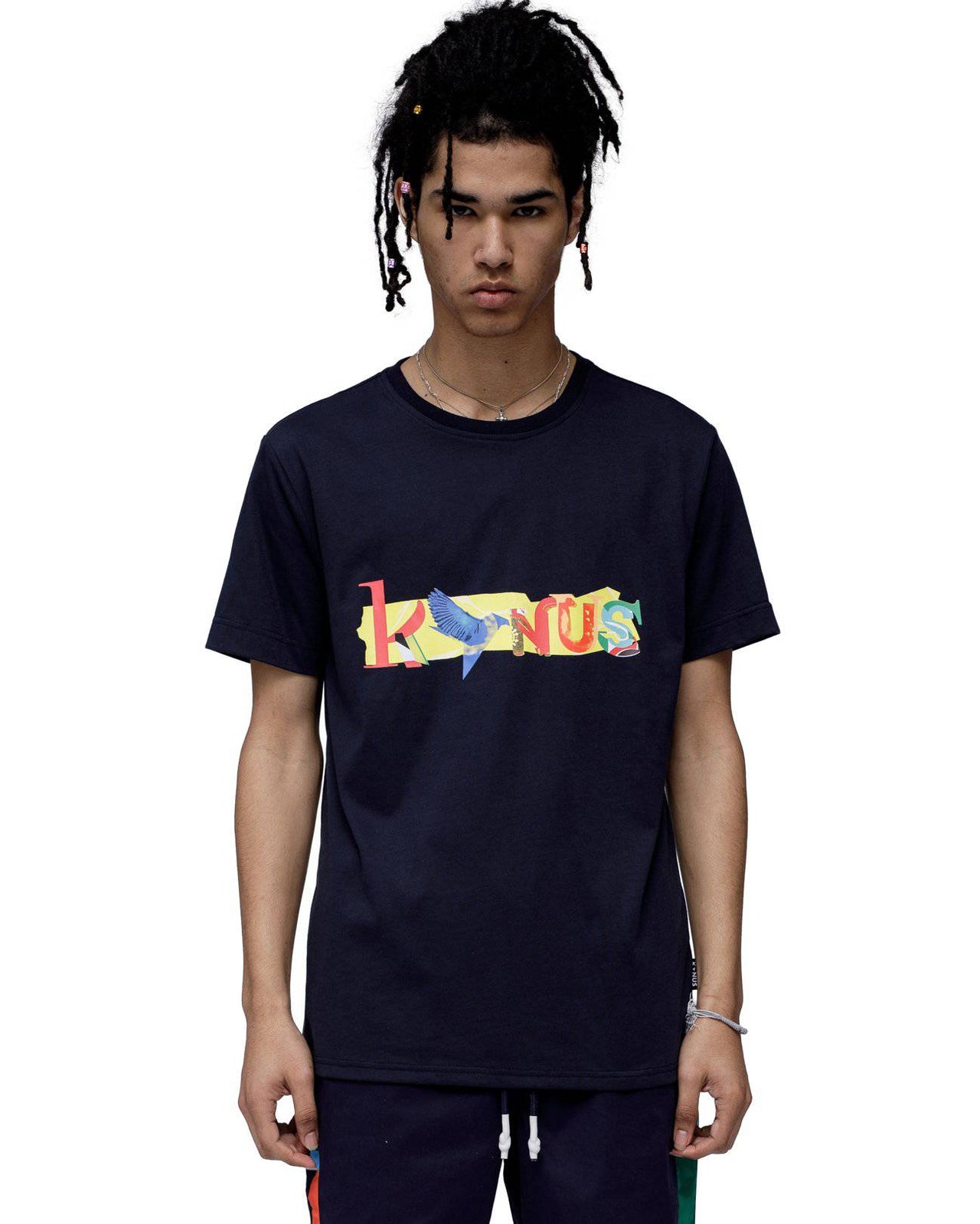 Konus Men's Graphic Tee in Navy