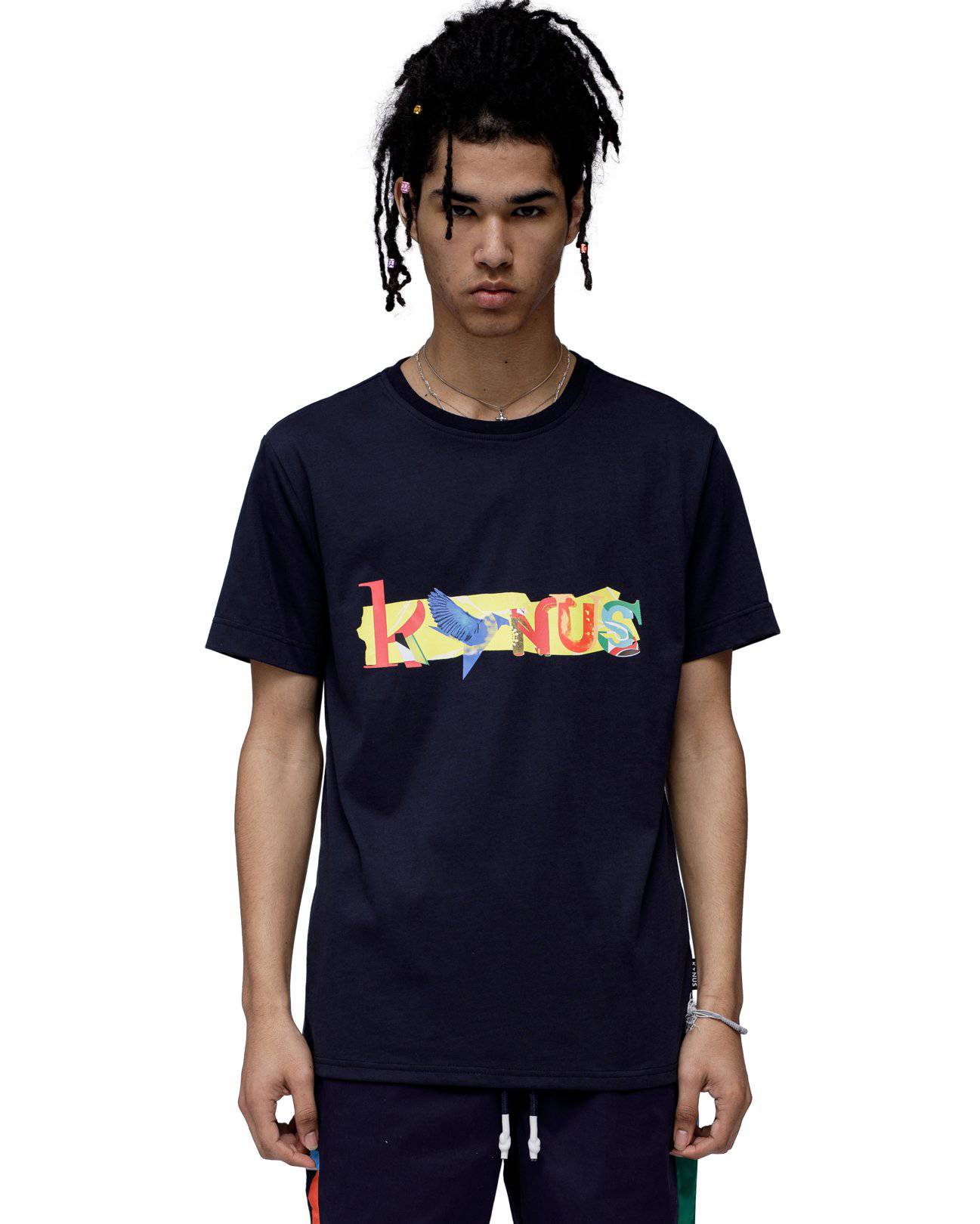 Konus Men's Graphic Tee in Navy