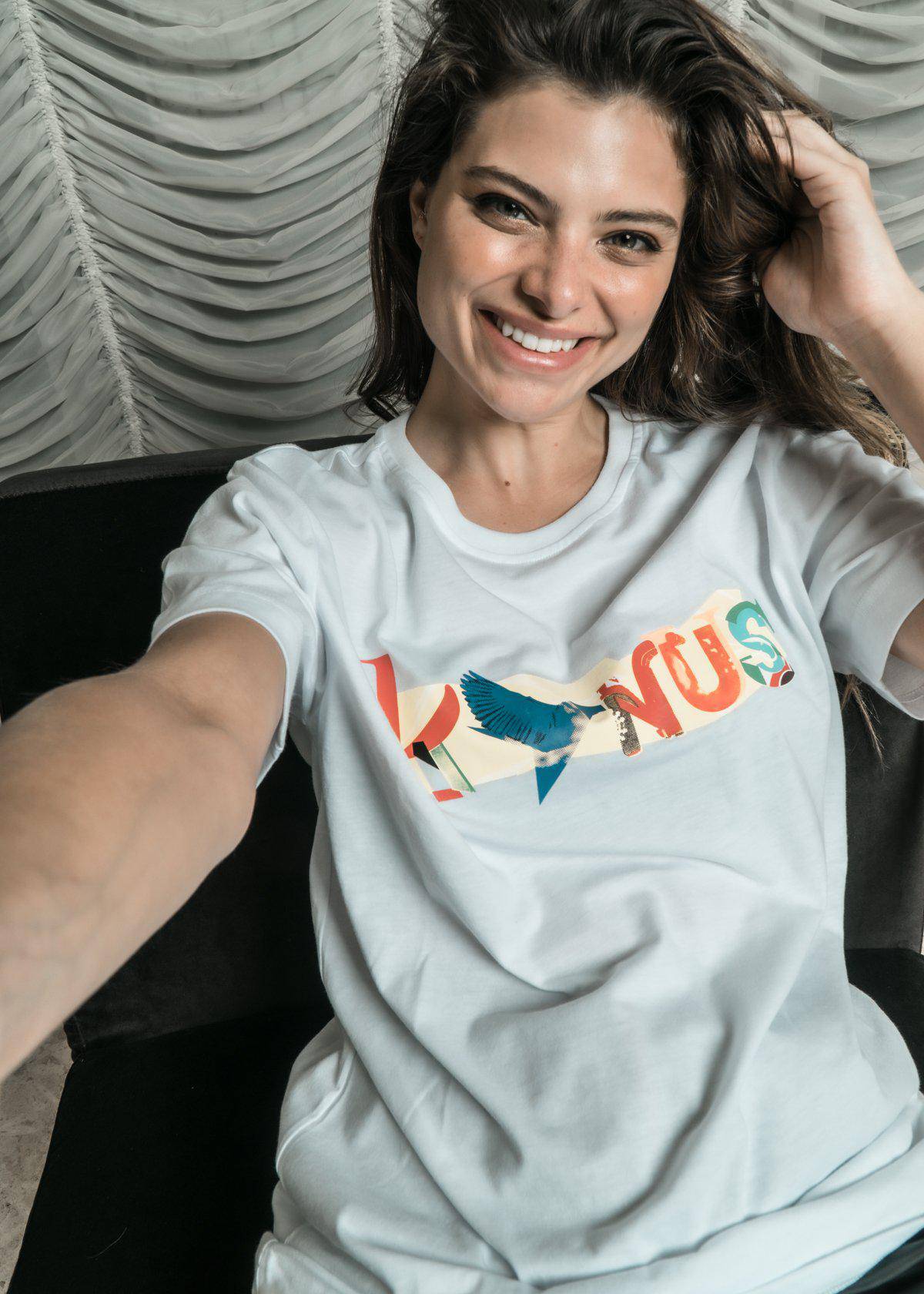 Konus Men's  Graphic Tee in White