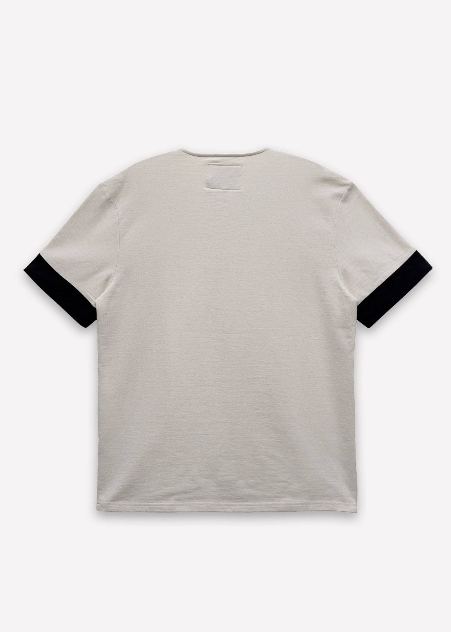 Konus Men's Ss Henley Tee / Owen In Beige