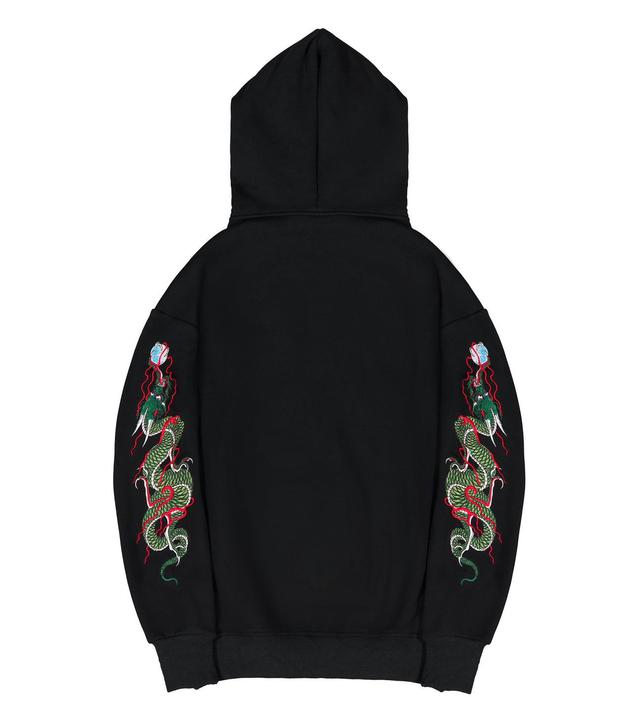 KH9005 Green Dragon Embroidery Hoodie